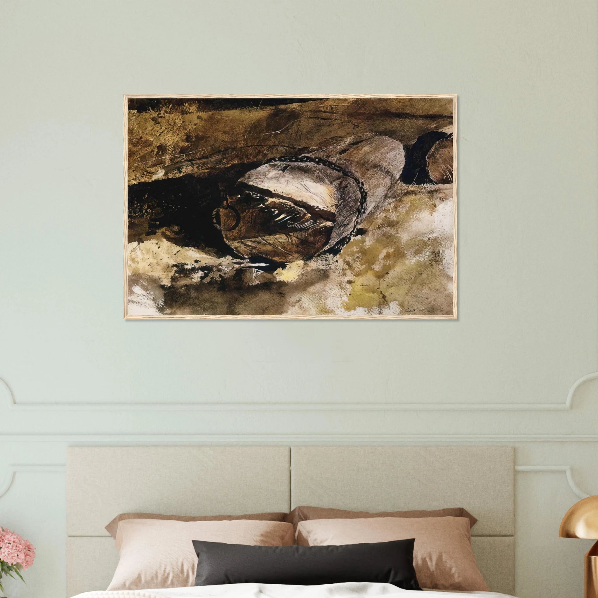 LOG CHAIN Framed Poster | Andrew Wyeth Framed Prints Wall Art | Andrew Wyeth Prints