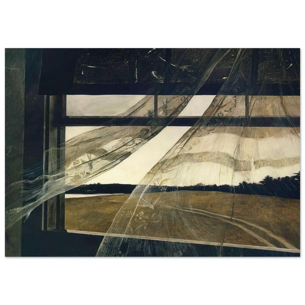 WIND FROM THE SEA 1947 Poster | Andrew Wyeth Poster | Andrew Wyeth Prints