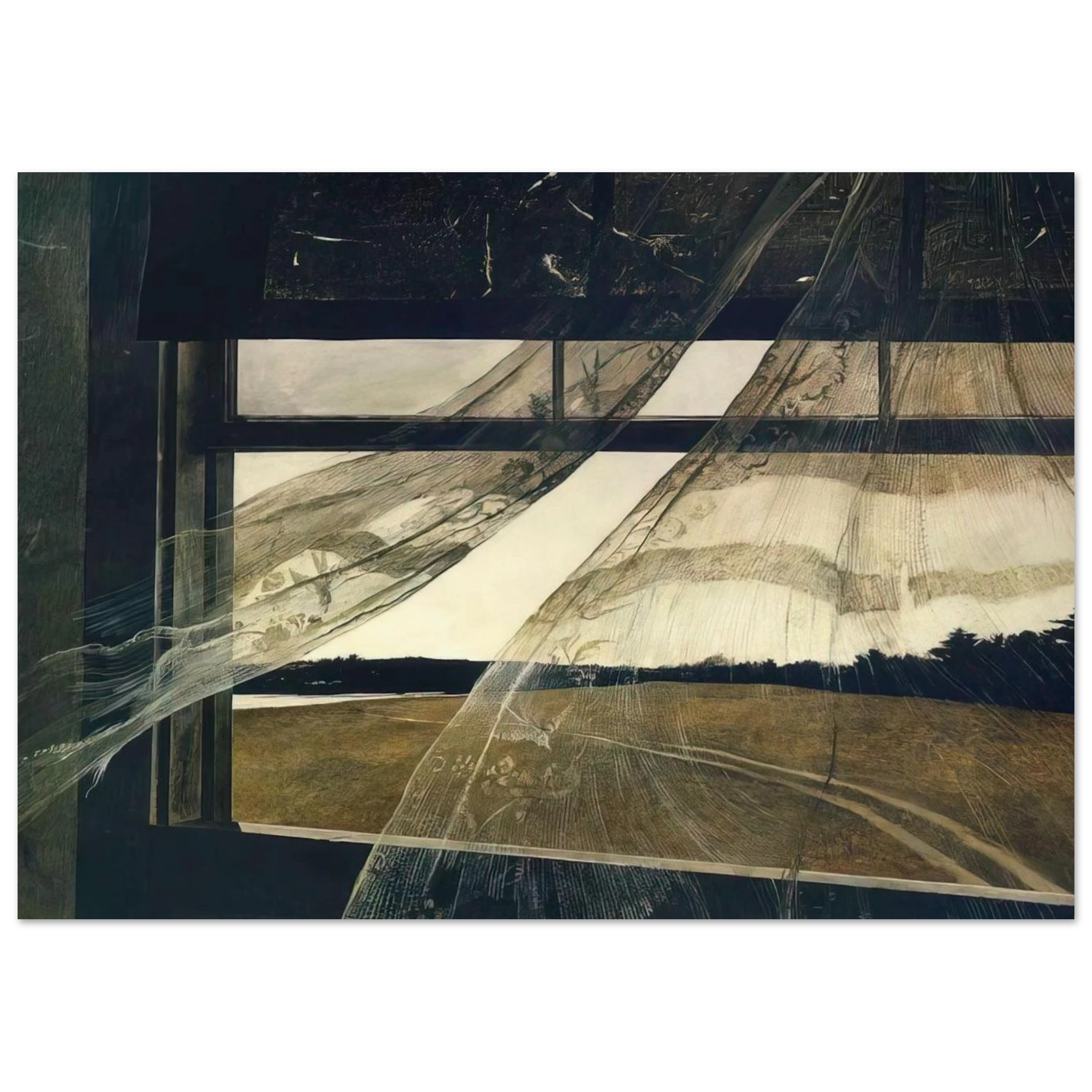 WIND FROM THE SEA 1947 Poster | Andrew Wyeth Poster | Andrew Wyeth Prints