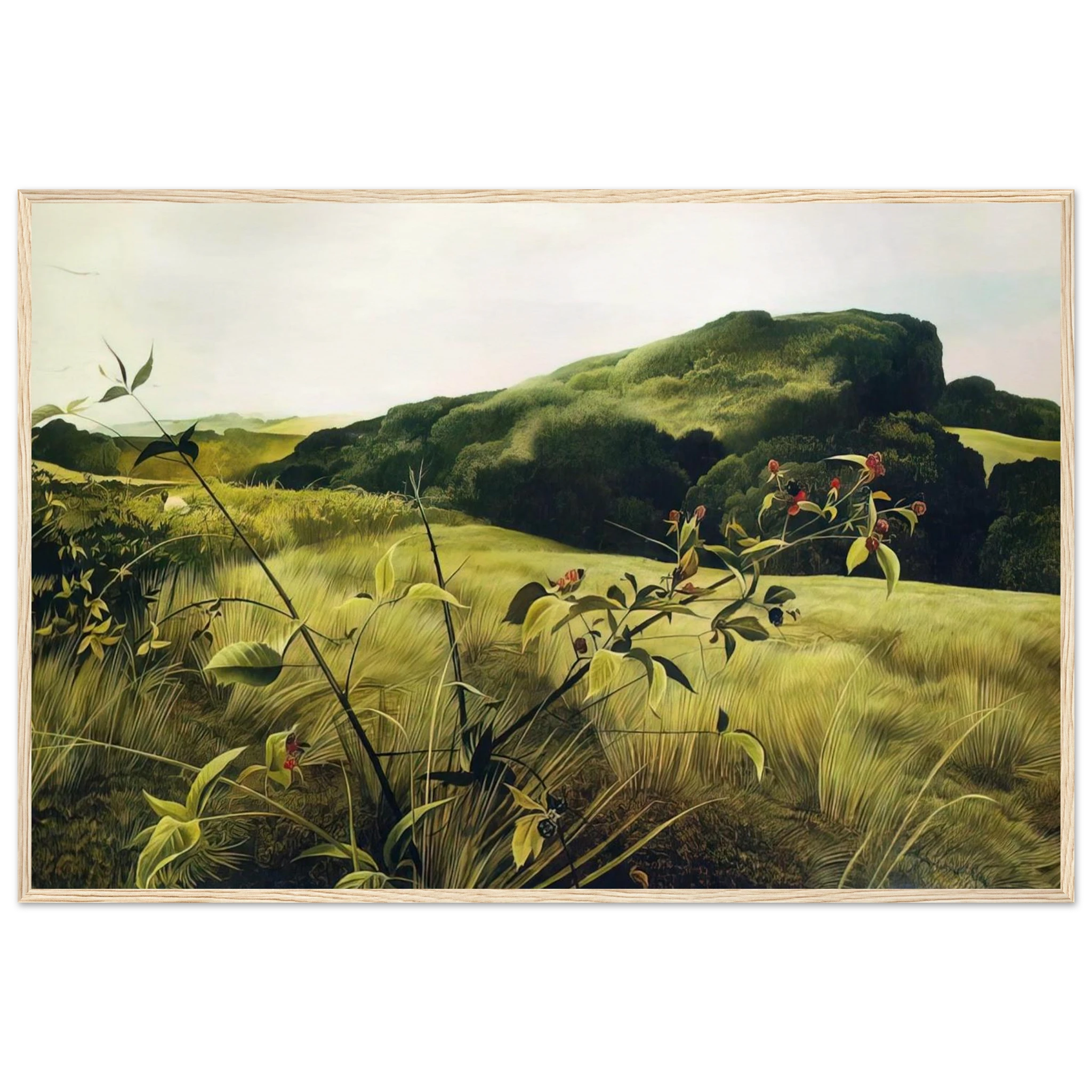 BLACKBERRY PICKER Framed Poster | Andrew Wyeth Framed Prints Wall Art | Andrew Wyeth Prints