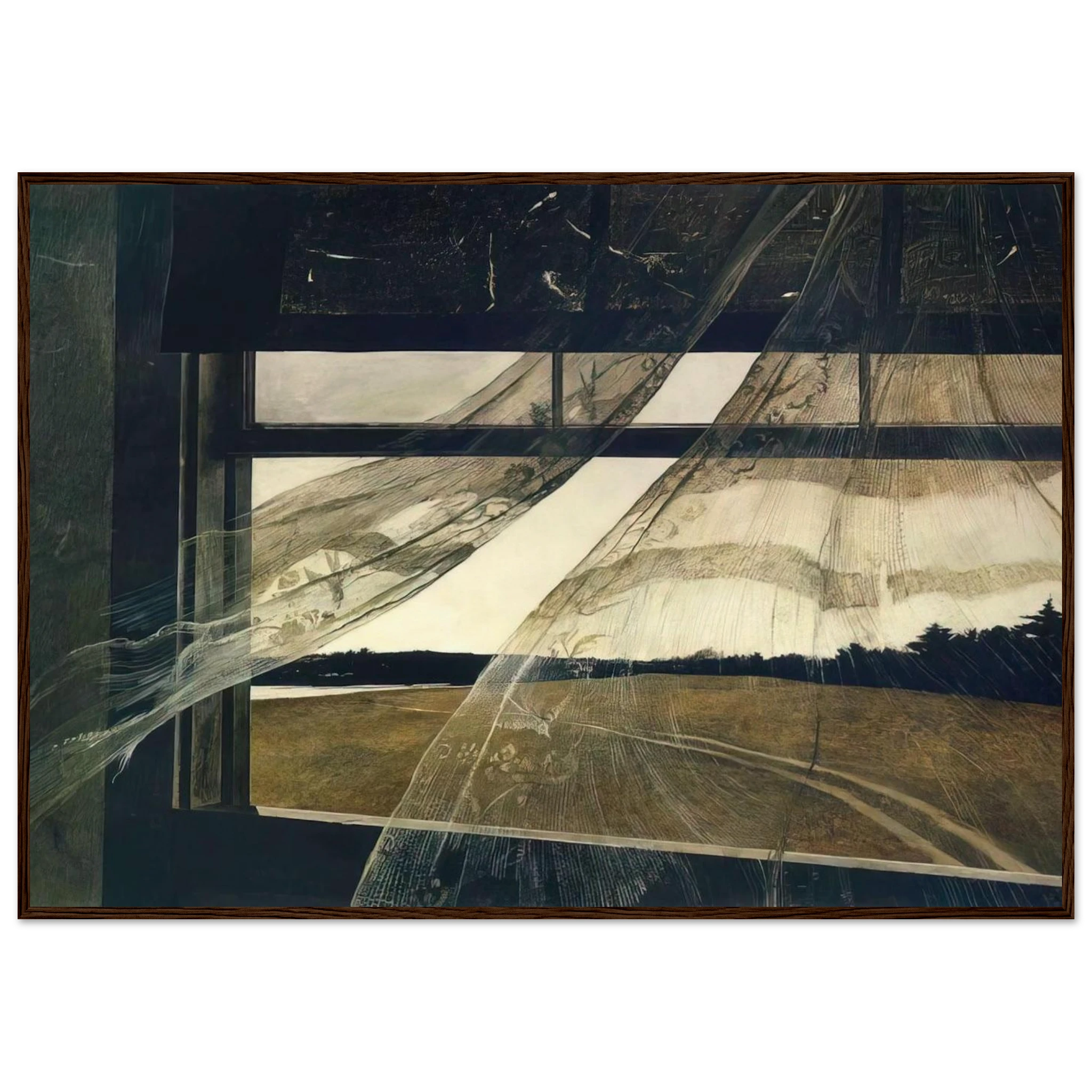 WIND FROM THE SEA 1947 Framed Poster | Andrew Wyeth Framed Prints Wall Art | Andrew Wyeth Prints