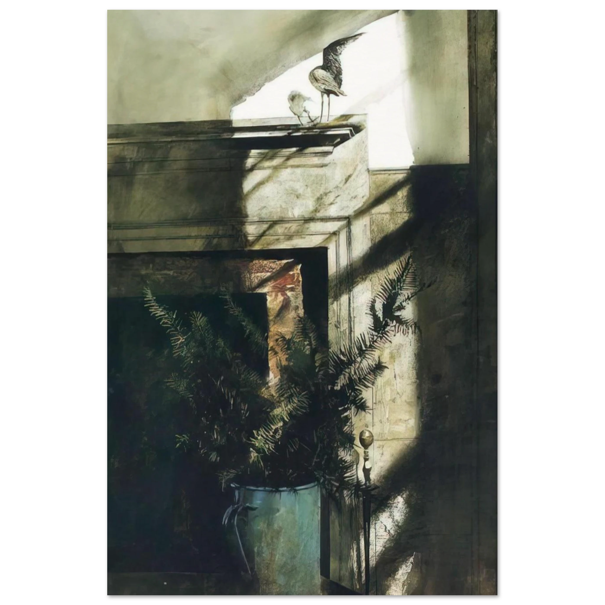 BIRD IN THE HOUSE Poster | Andrew Wyeth Poster | Andrew Wyeth Prints