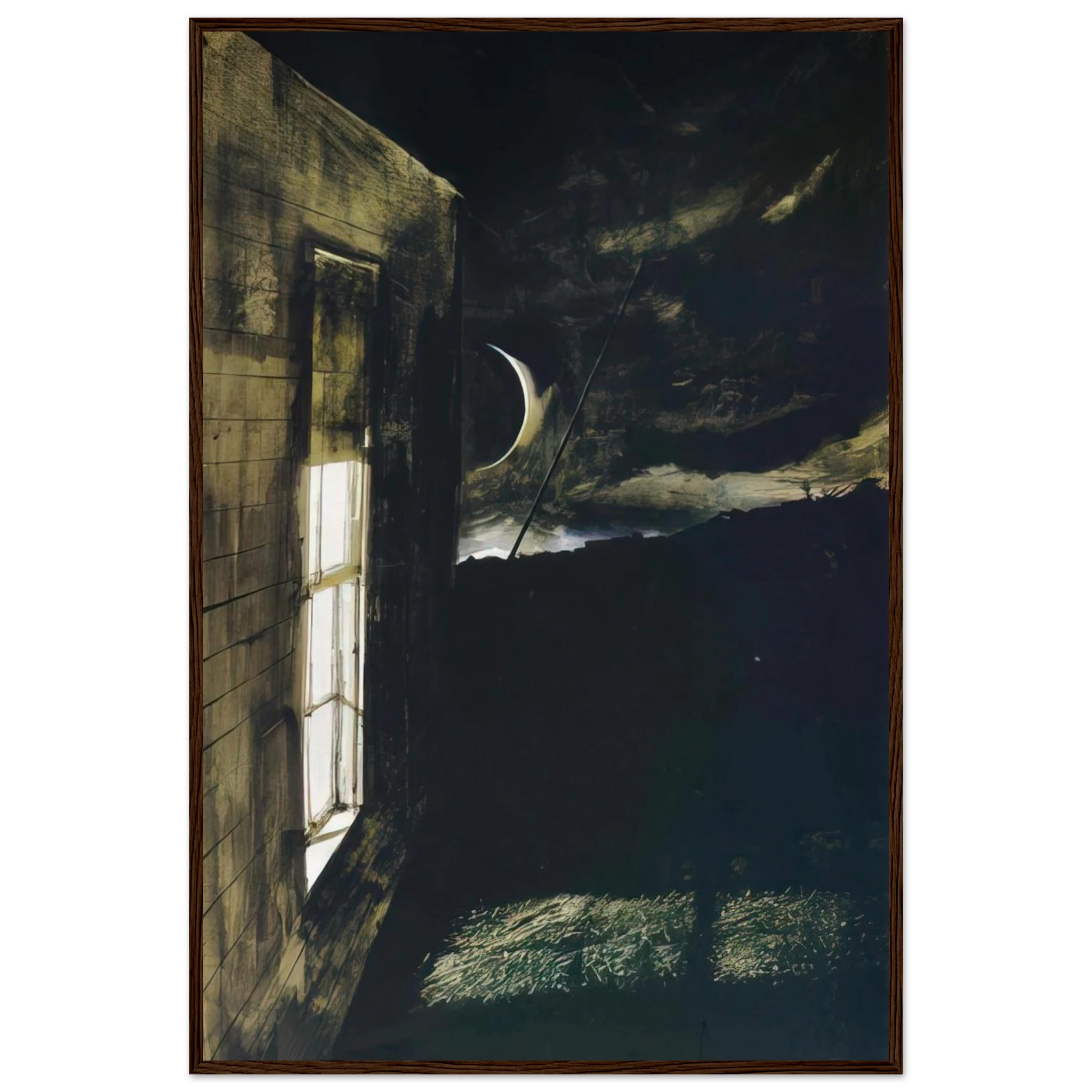 CRESCENT MOON Framed Poster | Andrew Wyeth Framed Prints Wall Art | Andrew Wyeth Prints
