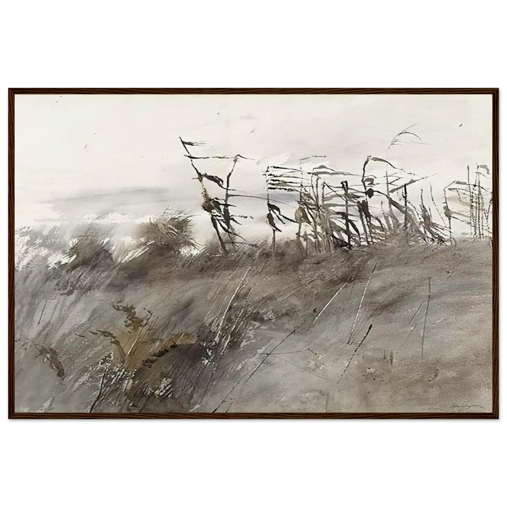 NOVEMBER FIRST 1950 Framed Poster | Andrew Wyeth Framed Prints Wall Art | Andrew Wyeth Prints