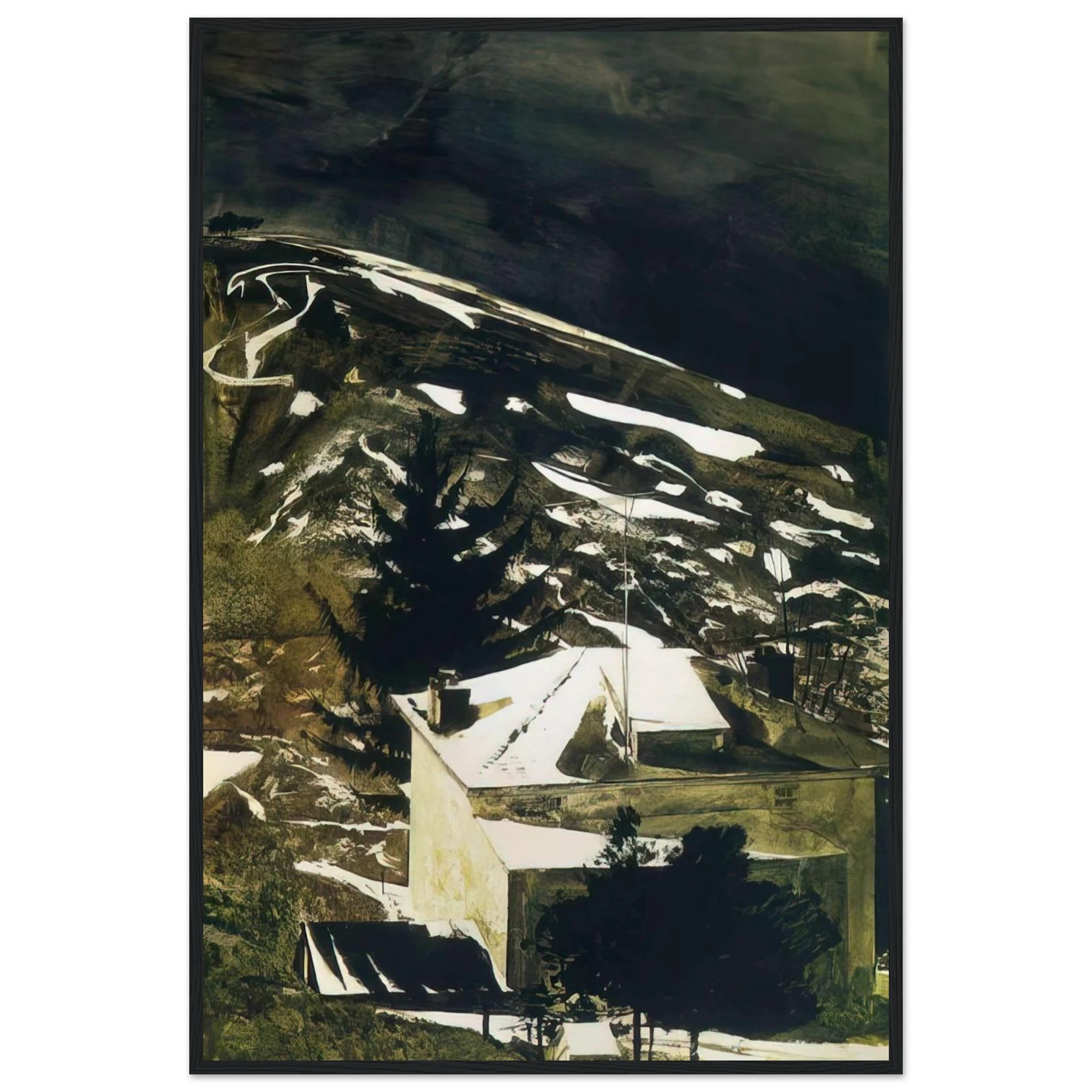WOLF MOON 1975 Framed Poster | Andrew Wyeth Framed Prints Wall Art | Andrew Wyeth Prints