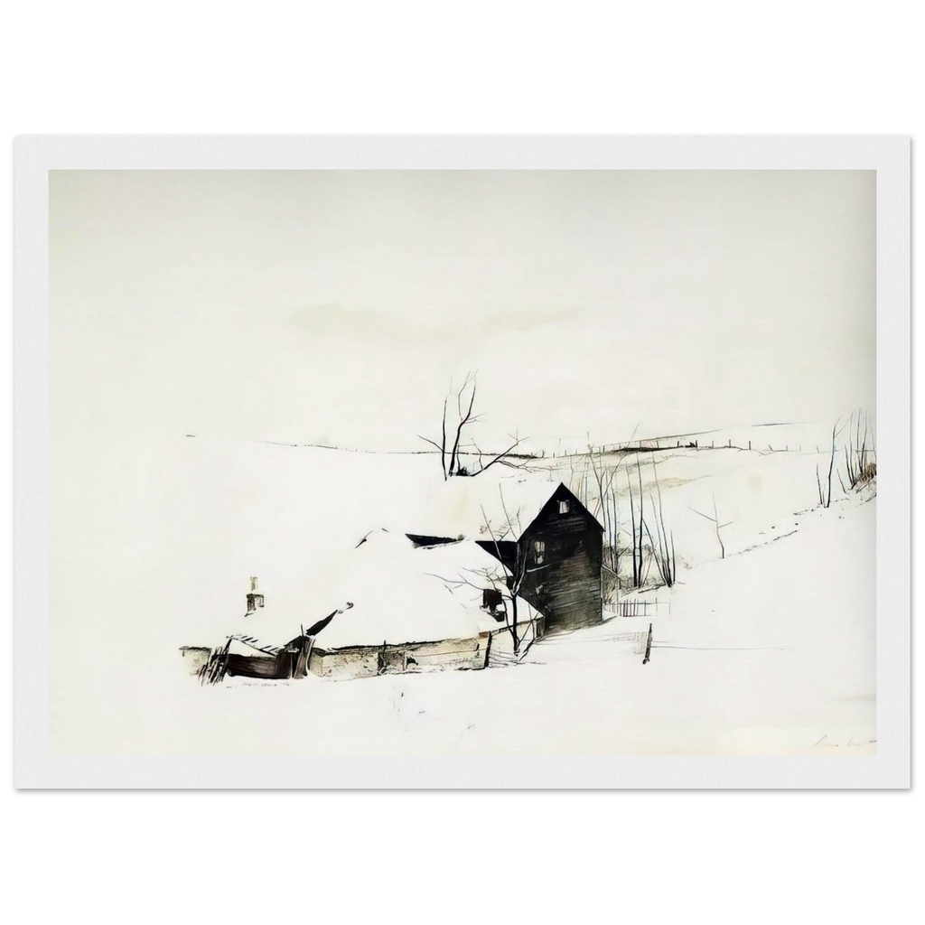 THE CORNER Framed Poster | Andrew Wyeth Framed Prints Wall Art | Andrew Wyeth Prints