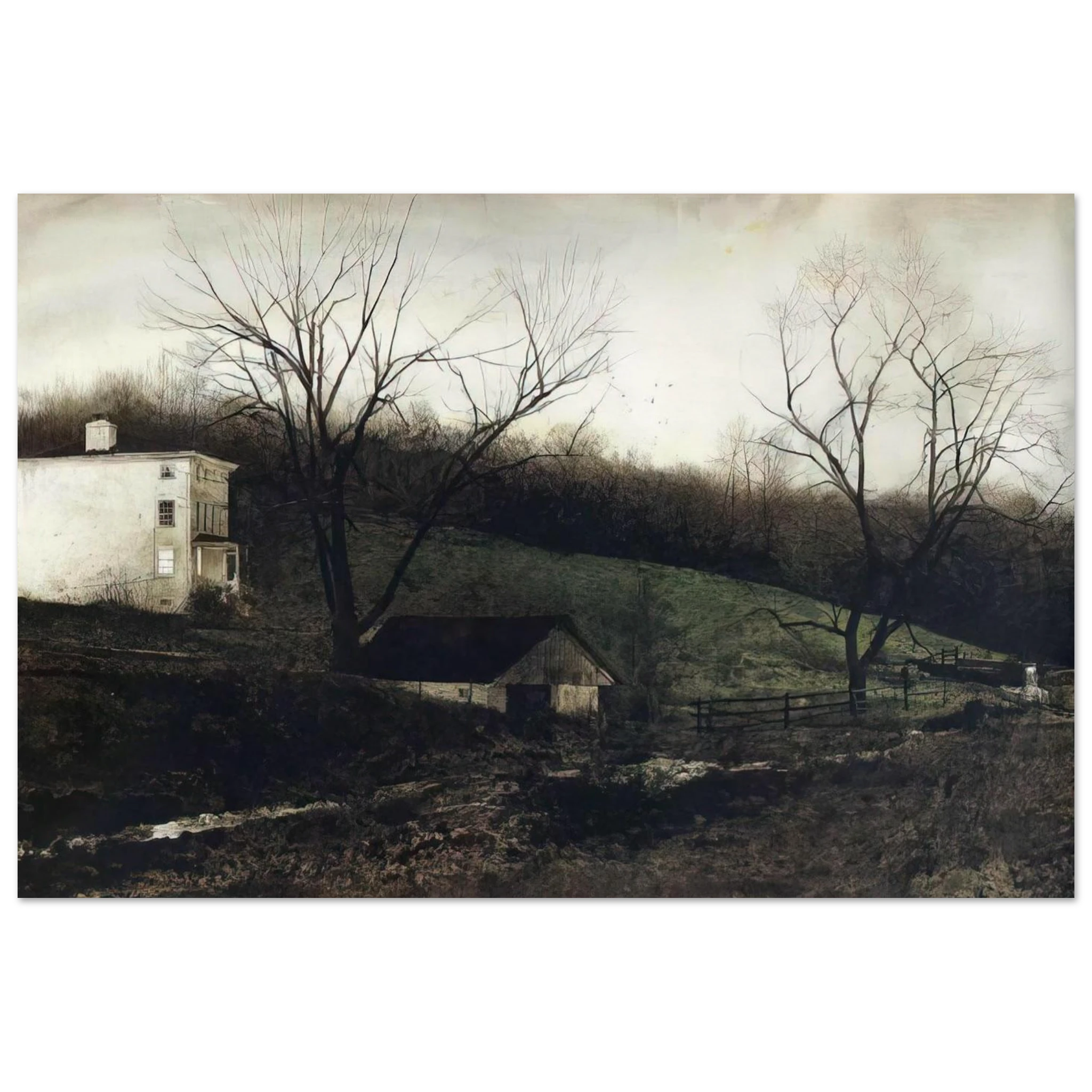 EVENING AT KUERNERS Poster | Andrew Wyeth Poster | Andrew Wyeth Prints
