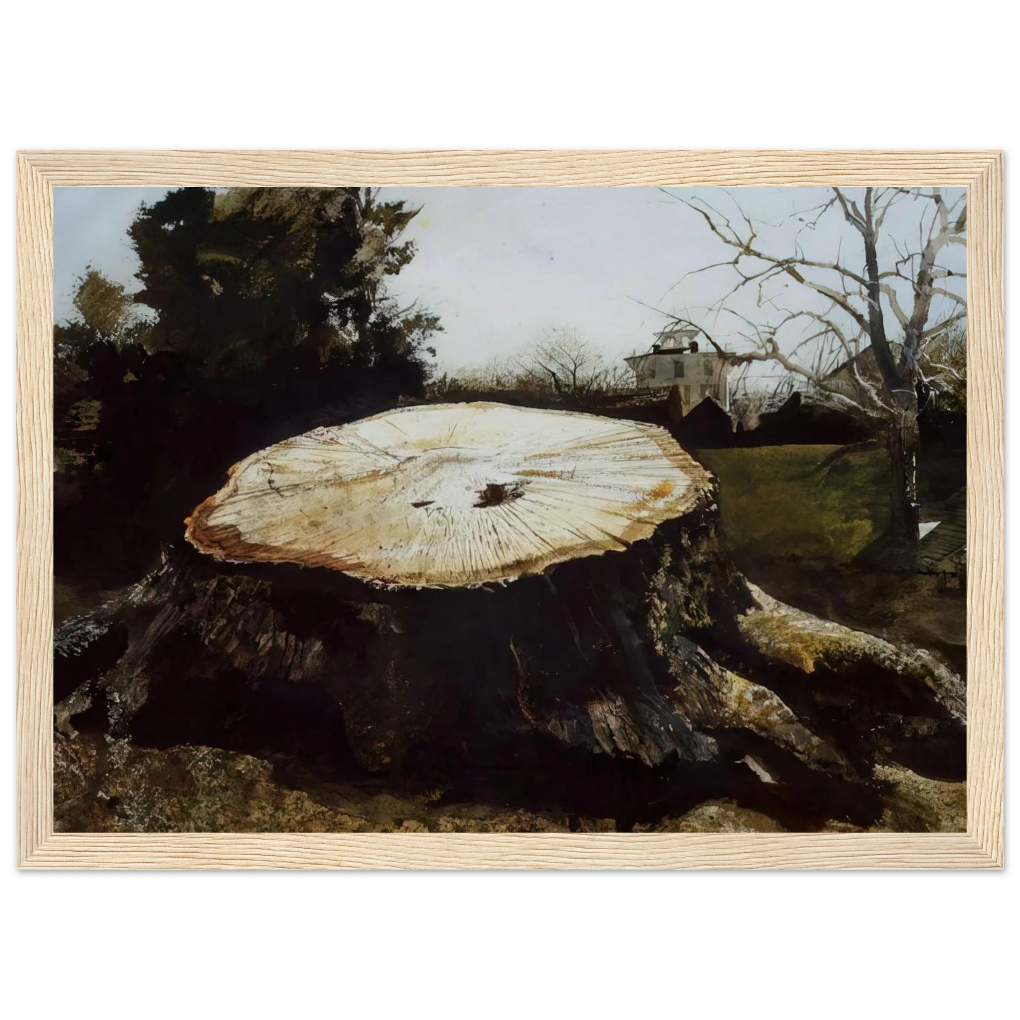 THE BIG OAK Framed Poster | Andrew Wyeth Framed Prints Wall Art | Andrew Wyeth Prints