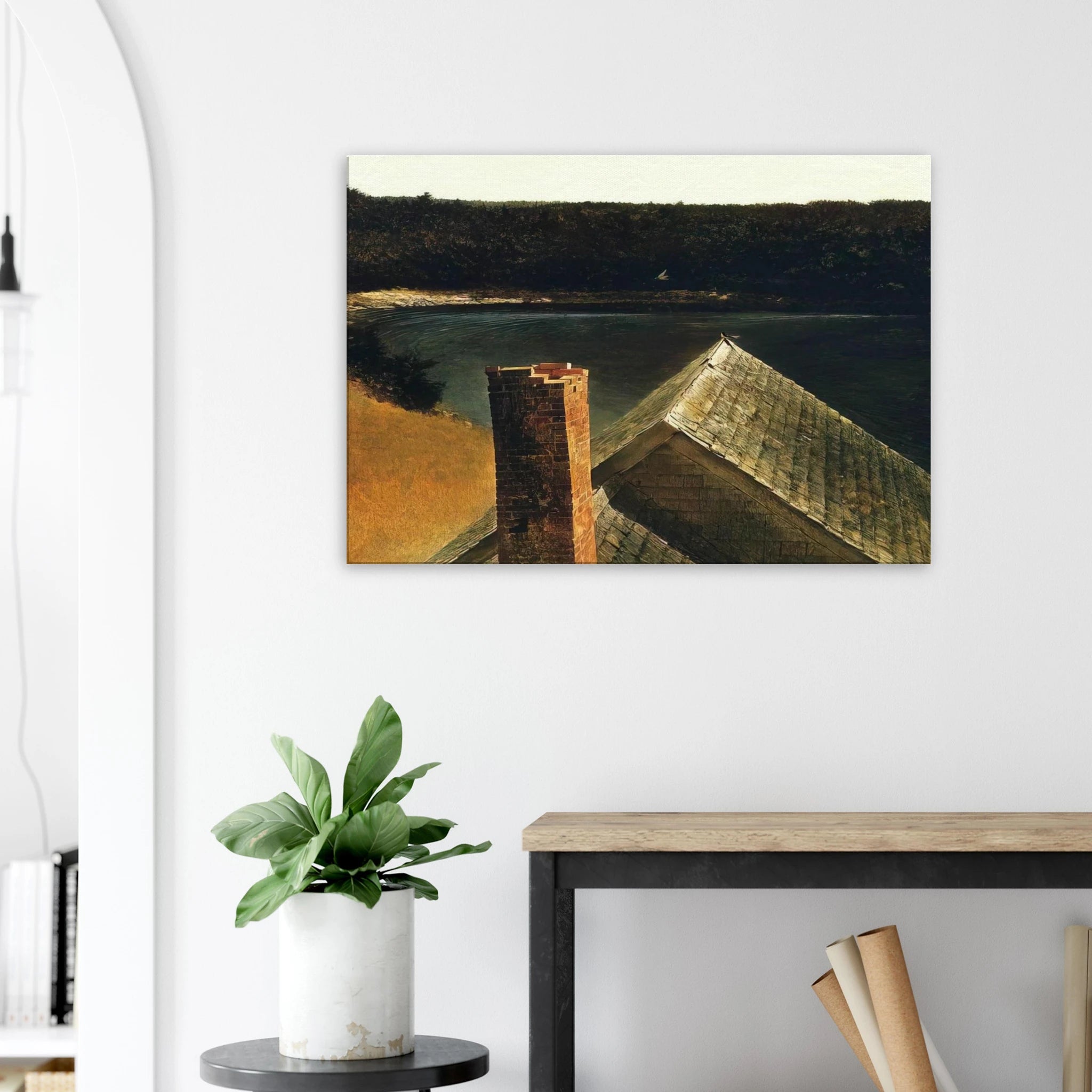 END OF OLSONS Canvas | Andrew Wyeth Canvas | Andrew Wyeth Prints