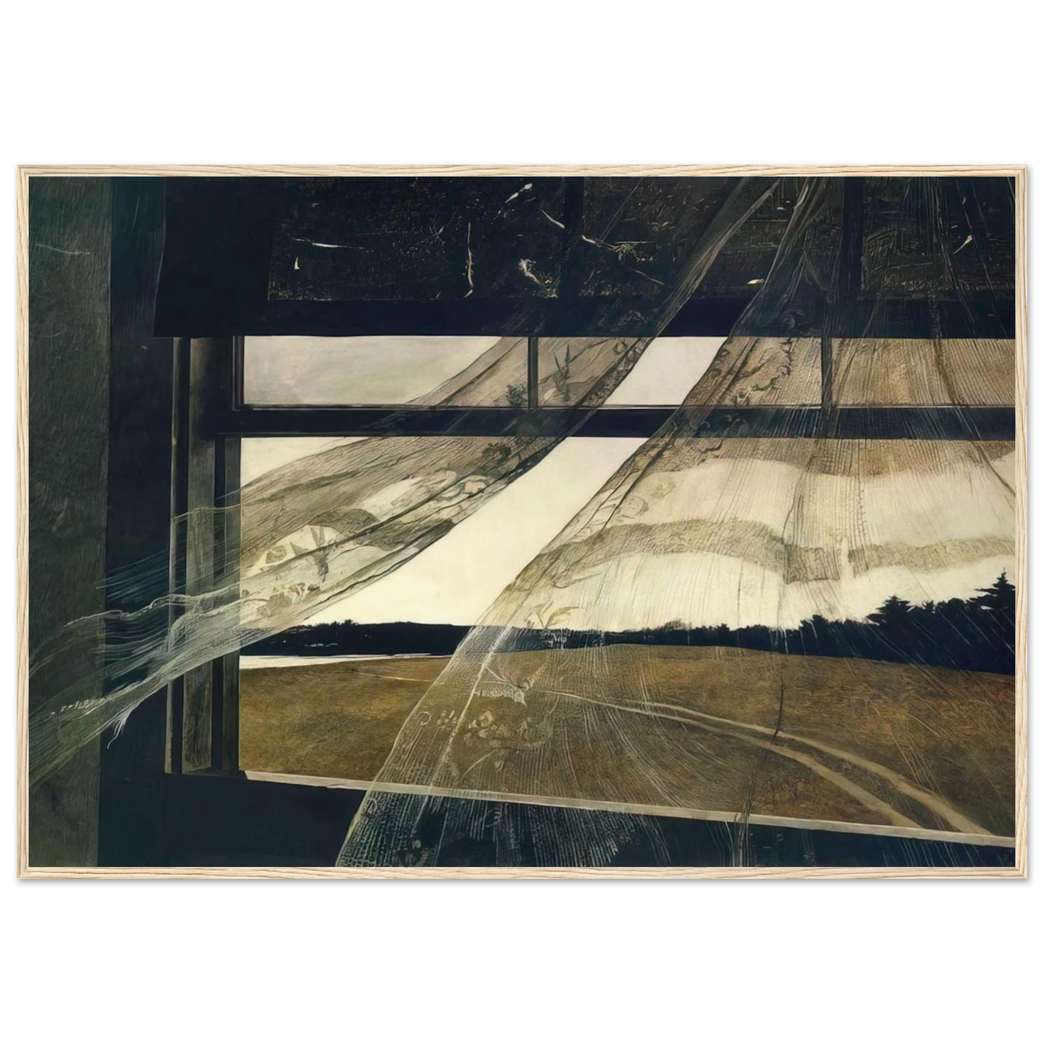WIND FROM THE SEA 1947 Framed Poster | Andrew Wyeth Framed Prints Wall Art | Andrew Wyeth Prints