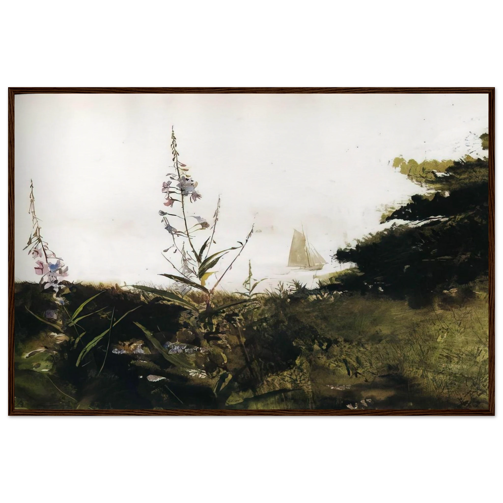 UNDER SAIL Framed Poster | Andrew Wyeth Framed Prints Wall Art | Andrew Wyeth Prints