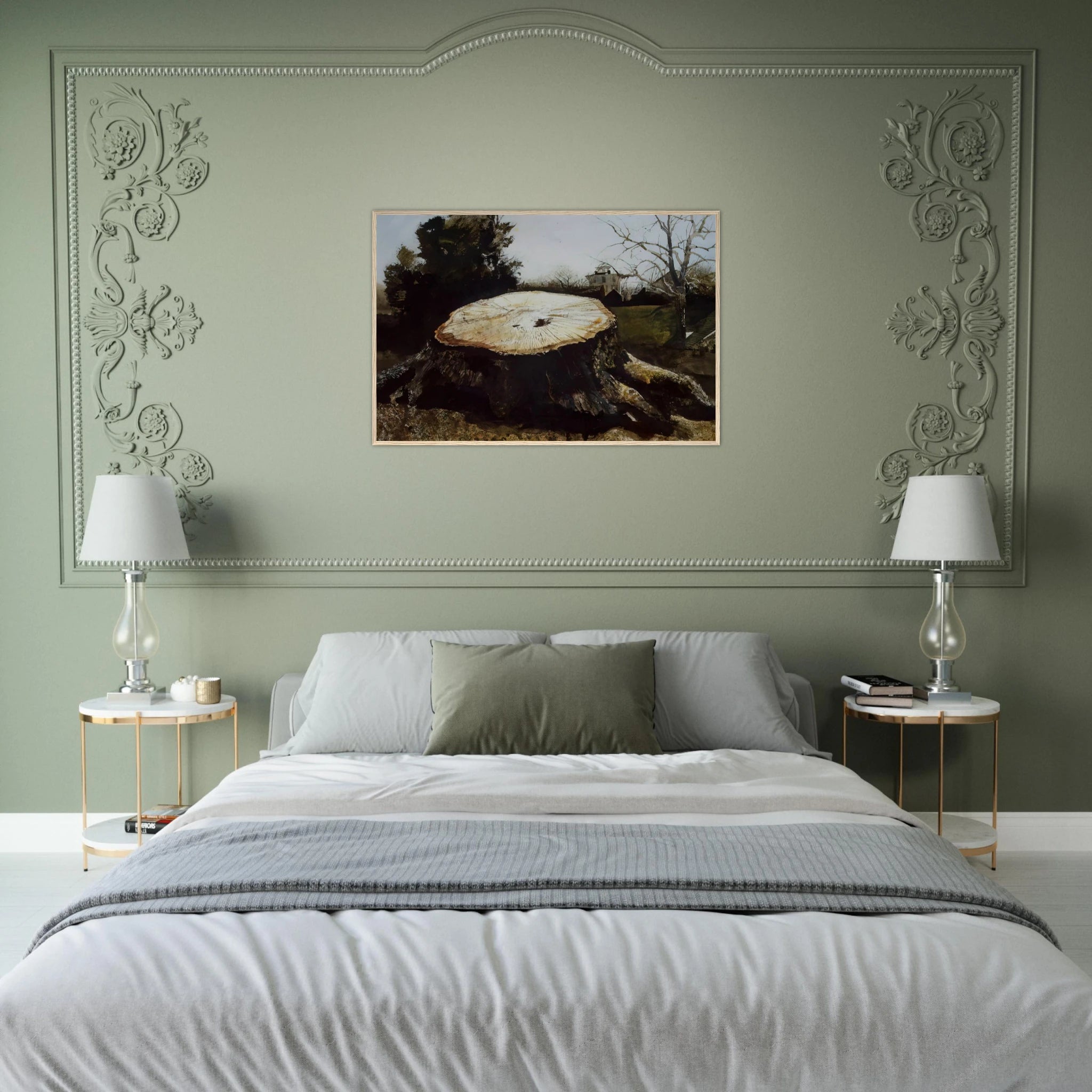 THE BIG OAK Framed Poster | Andrew Wyeth Framed Prints Wall Art | Andrew Wyeth Prints