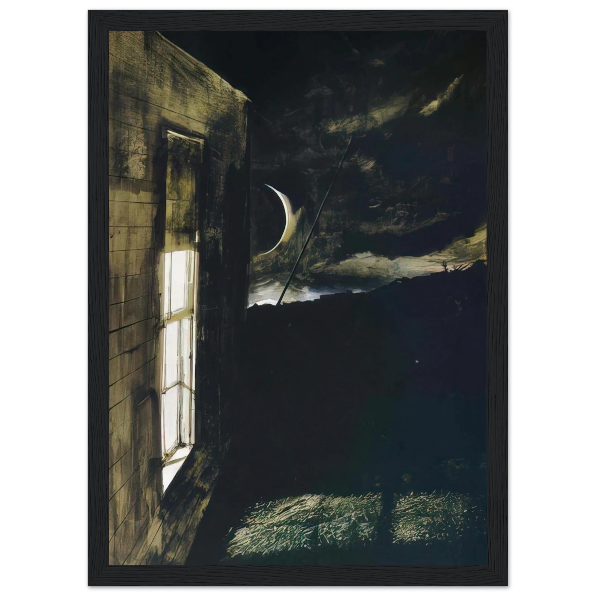 CRESCENT MOON Framed Poster | Andrew Wyeth Framed Prints Wall Art | Andrew Wyeth Prints