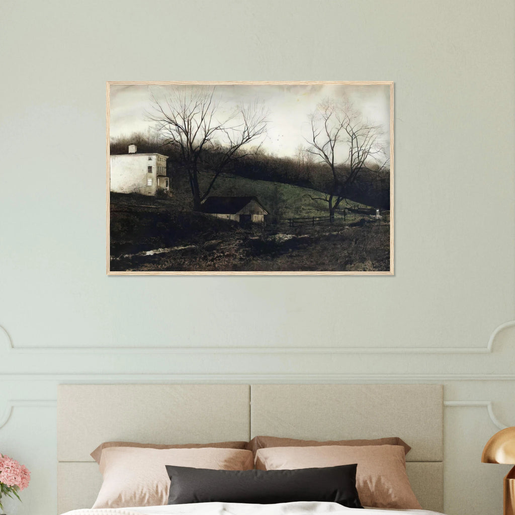EVENING AT KUERNERS Framed Poster | Andrew Wyeth Framed Prints Wall Art | Andrew Wyeth Prints