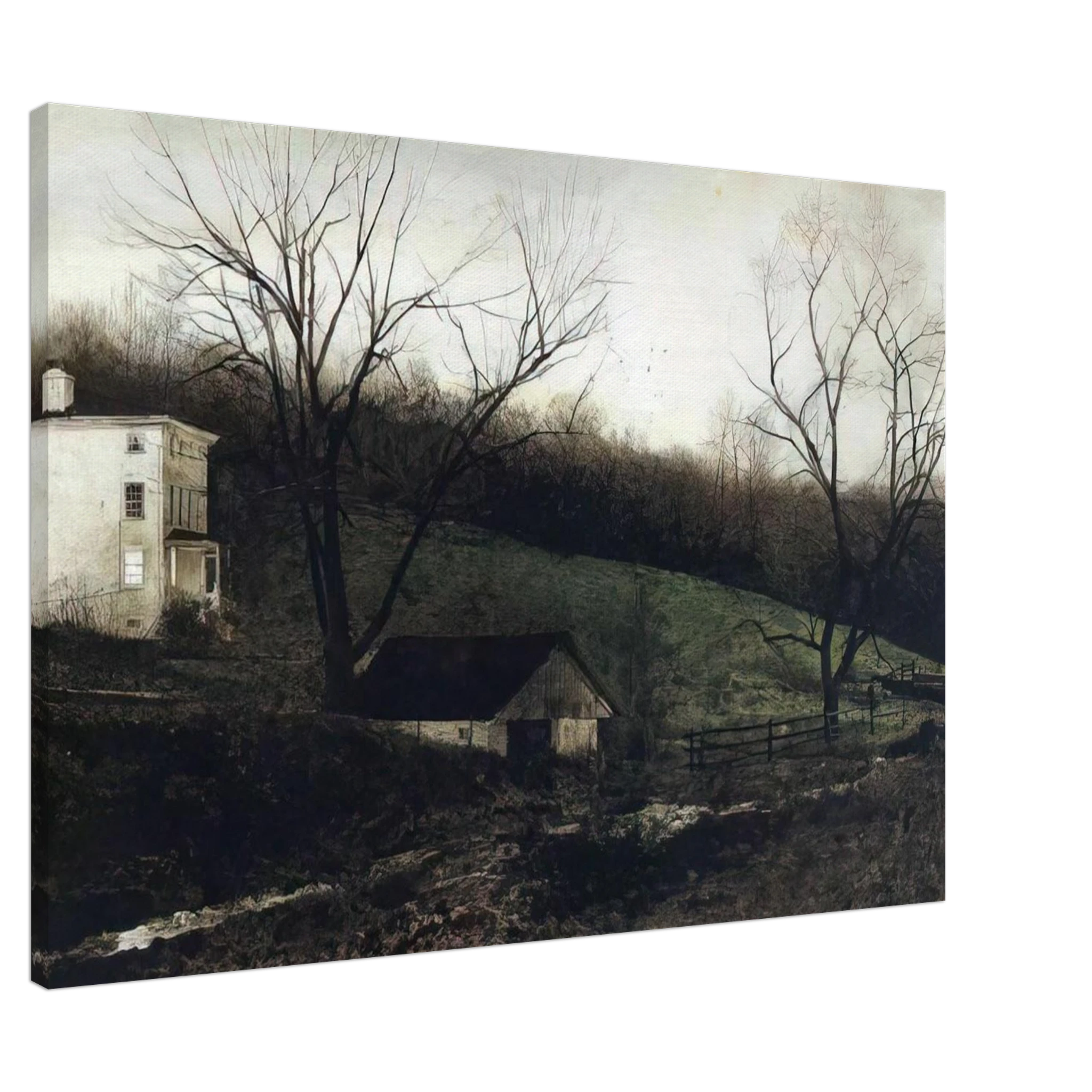 EVENING AT KUERNERS Canvas | Andrew Wyeth Canvas | Andrew Wyeth Prints