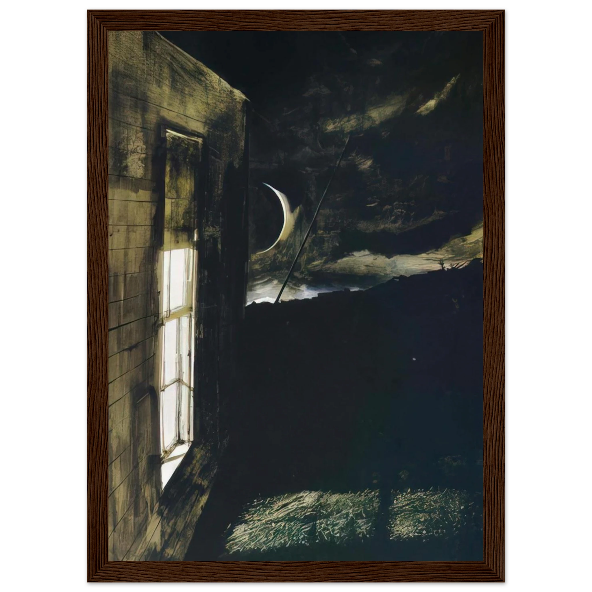 CRESCENT MOON Framed Poster | Andrew Wyeth Framed Prints Wall Art | Andrew Wyeth Prints