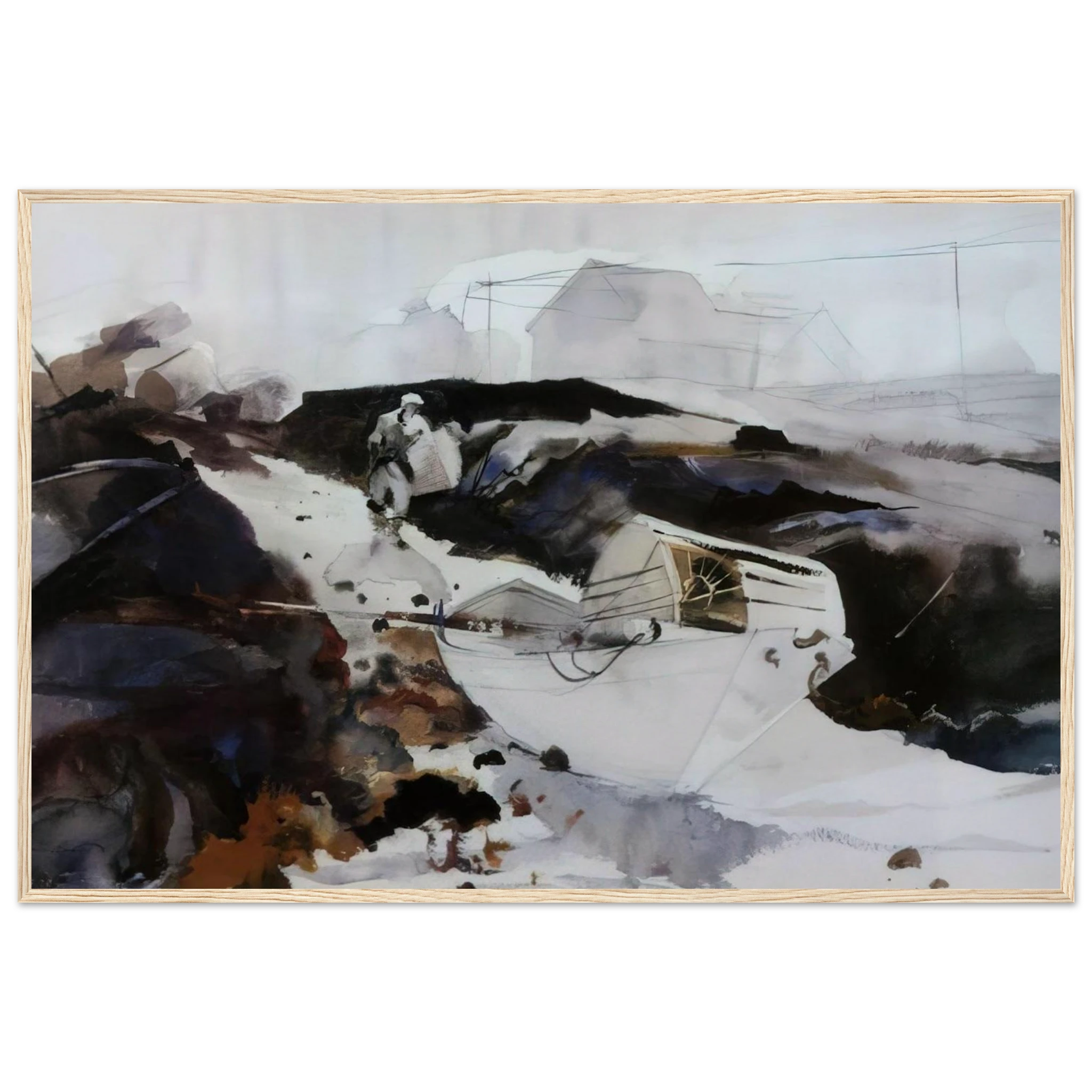 THE WHITE DORY 1941 Framed Poster | Andrew Wyeth Framed Prints Wall Art | Andrew Wyeth Prints