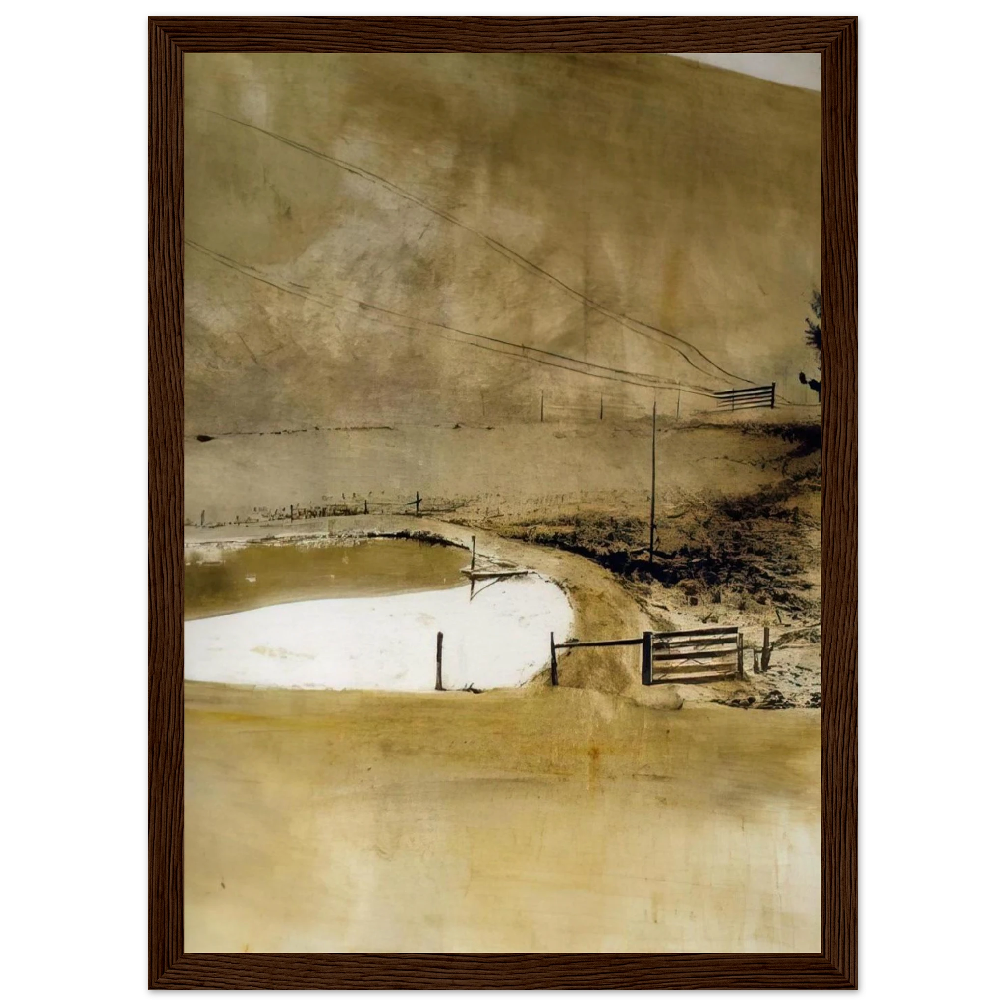 NOT DETECTED 34 Framed Poster | Andrew Wyeth Framed Prints Wall Art | Andrew Wyeth Prints
