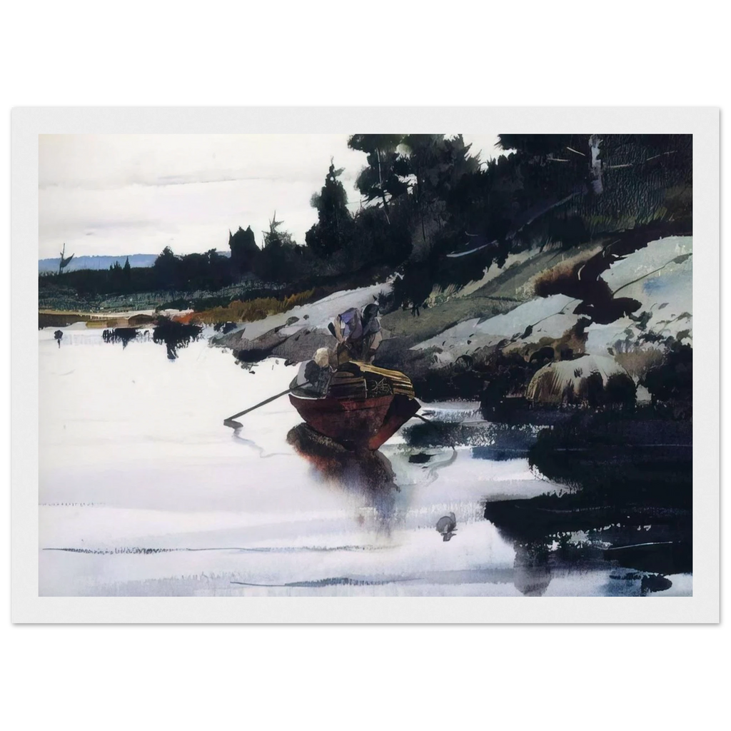 TURKEY COVE LEDGE Framed Poster | Andrew Wyeth Framed Prints Wall Art | Andrew Wyeth Prints