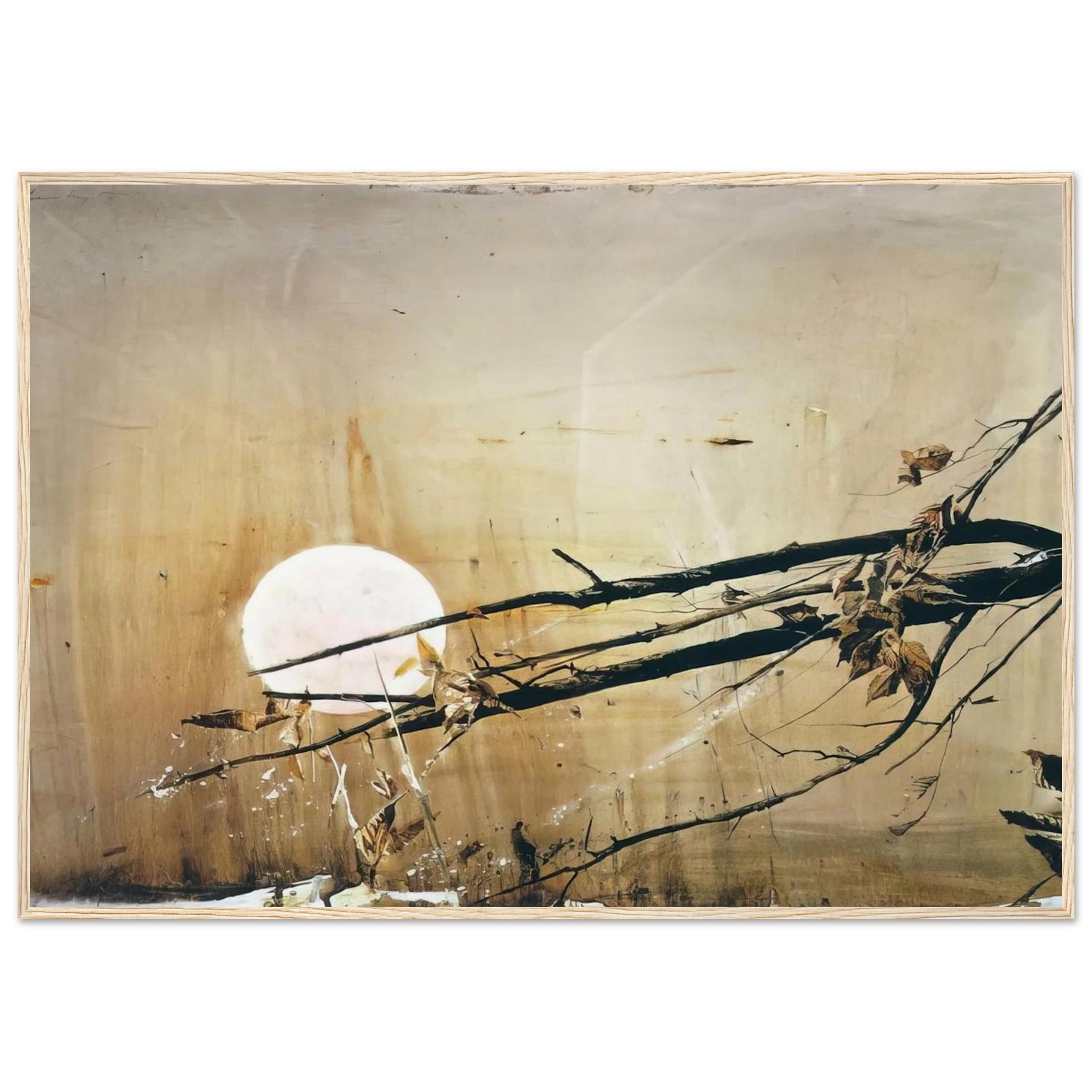 FULL MOON 1980 Framed Poster | Andrew Wyeth Framed Prints Wall Art | Andrew Wyeth Prints