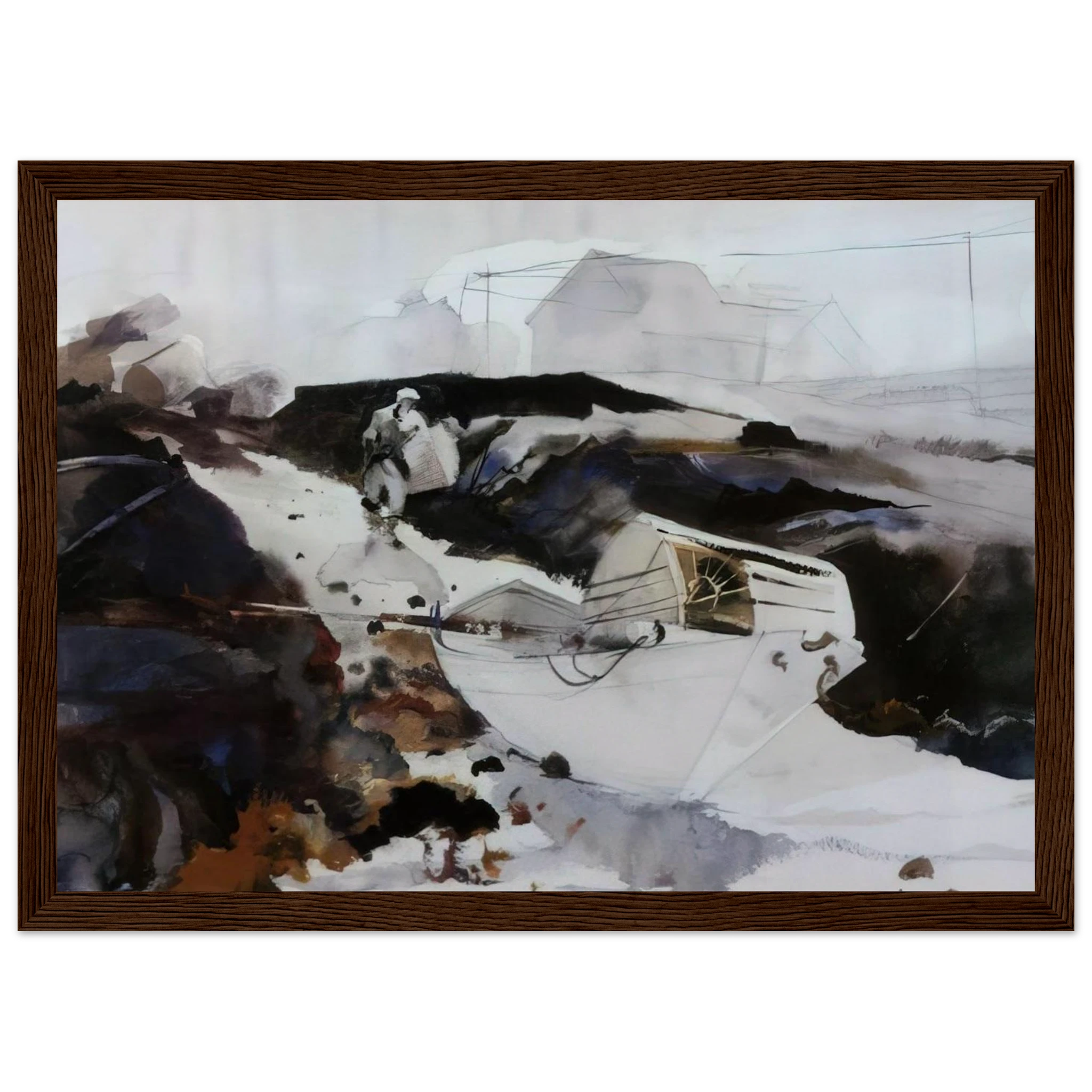 THE WHITE DORY 1941 Framed Poster | Andrew Wyeth Framed Prints Wall Art | Andrew Wyeth Prints