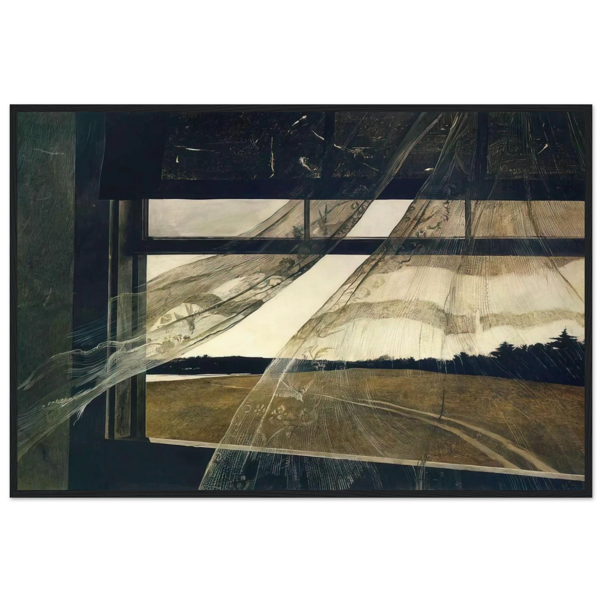 WIND FROM THE SEA 1947 Framed Poster | Andrew Wyeth Framed Prints Wall Art | Andrew Wyeth Prints