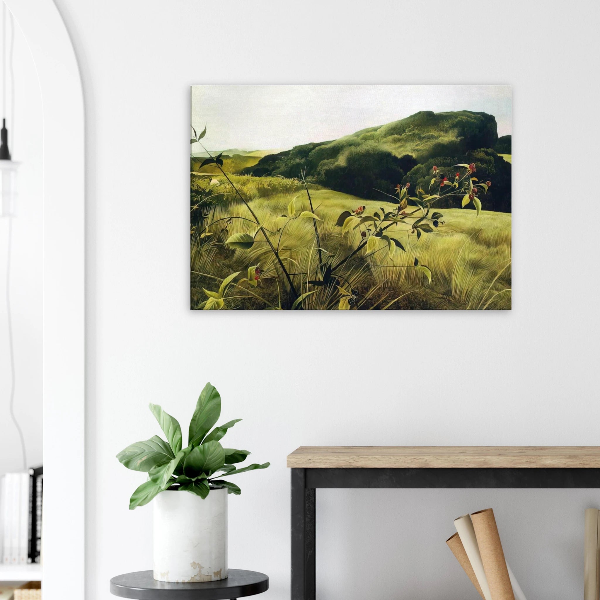 BLACKBERRY PICKER Canvas | Andrew Wyeth Canvas | Andrew Wyeth Prints