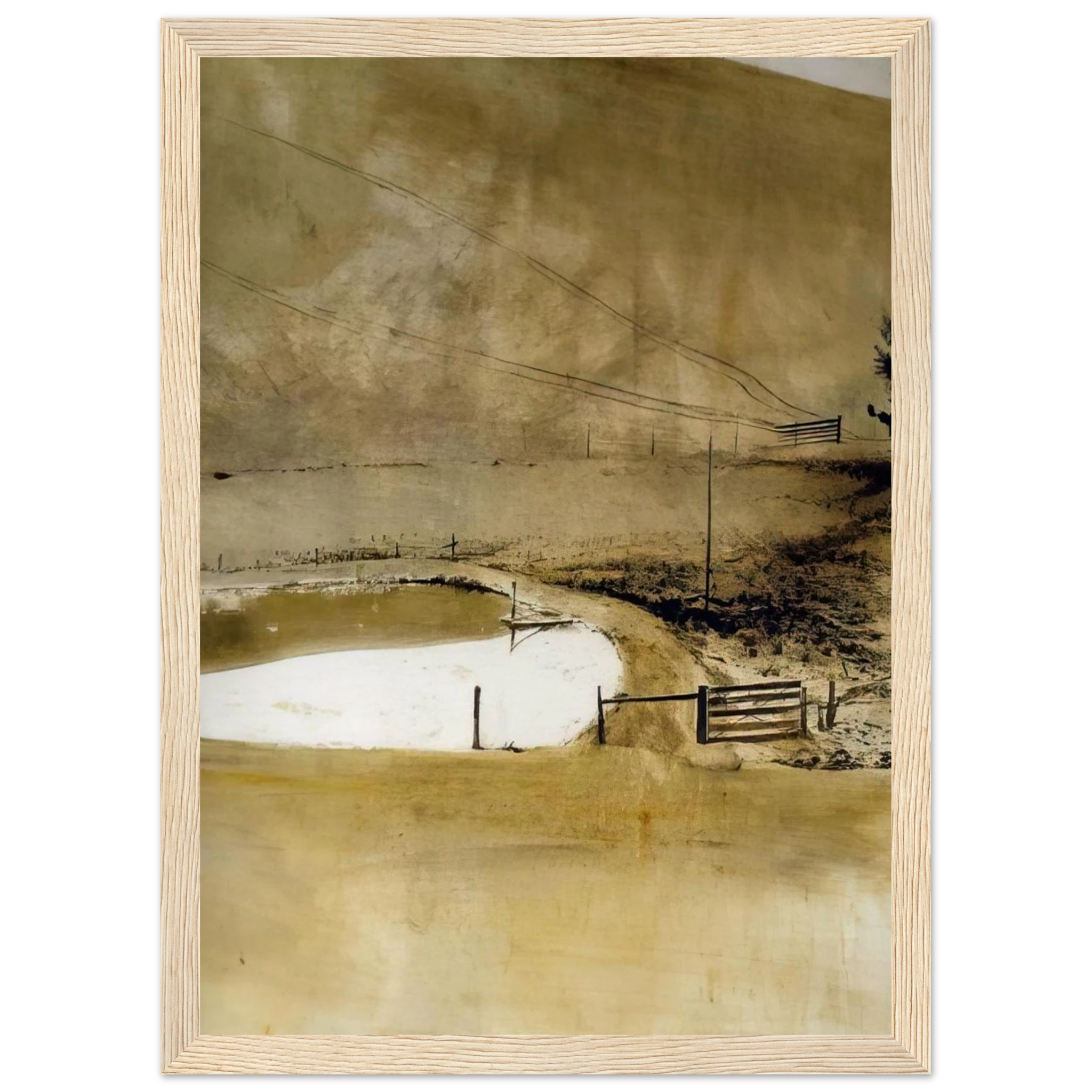 NOT DETECTED 34 Framed Poster | Andrew Wyeth Framed Prints Wall Art | Andrew Wyeth Prints