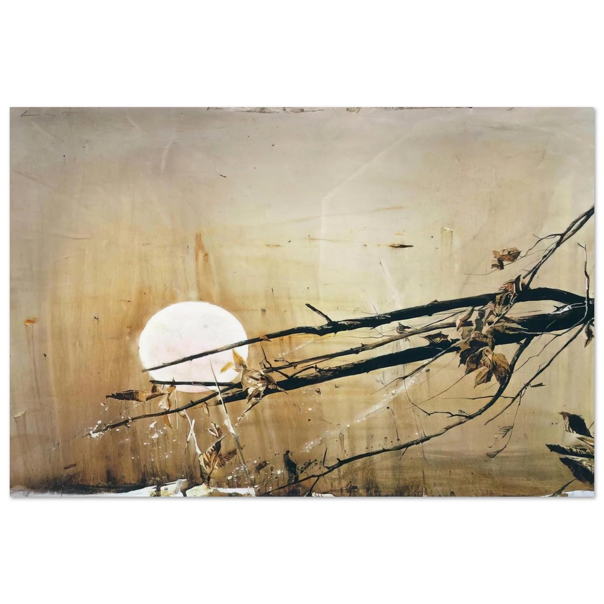 FULL MOON 1980 Poster | Andrew Wyeth Poster | Andrew Wyeth Prints