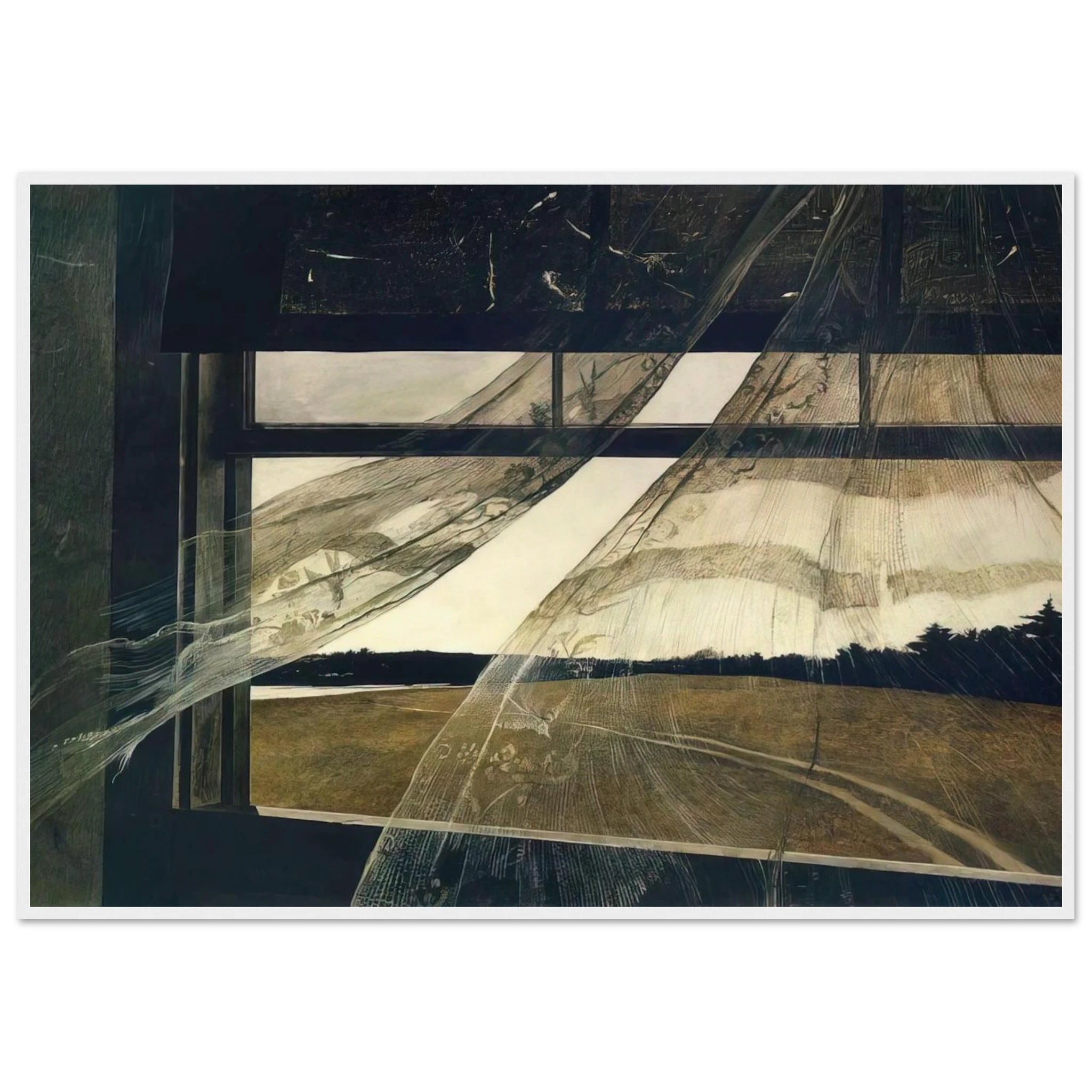 WIND FROM THE SEA 1947 Framed Poster | Andrew Wyeth Framed Prints Wall Art | Andrew Wyeth Prints