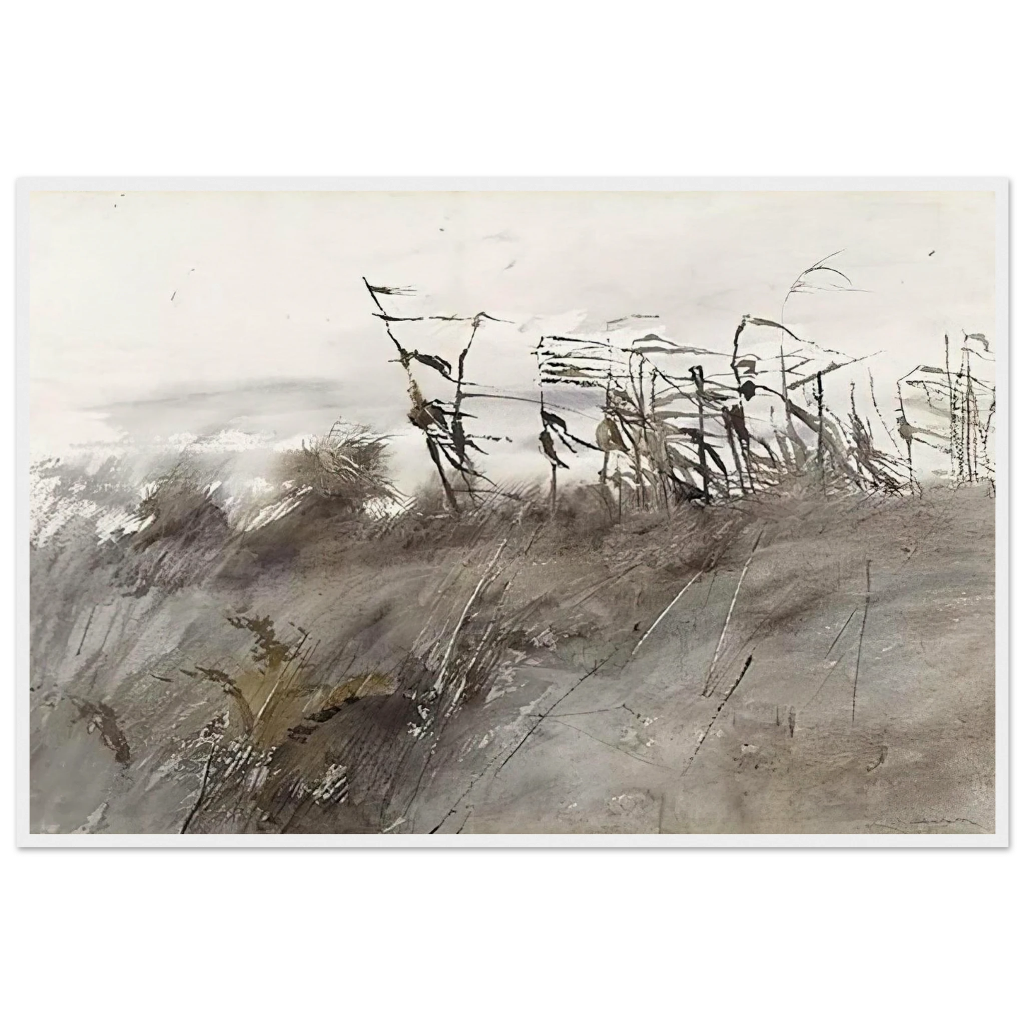 NOVEMBER FIRST 1950 Framed Poster | Andrew Wyeth Framed Prints Wall Art | Andrew Wyeth Prints