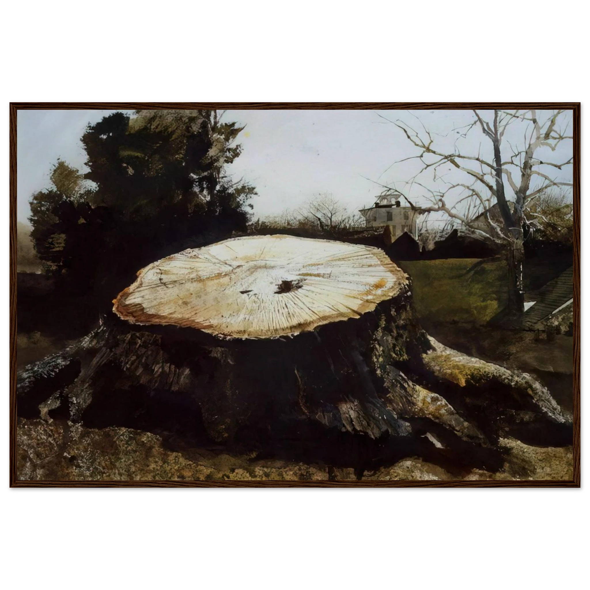 THE BIG OAK Framed Poster | Andrew Wyeth Framed Prints Wall Art | Andrew Wyeth Prints