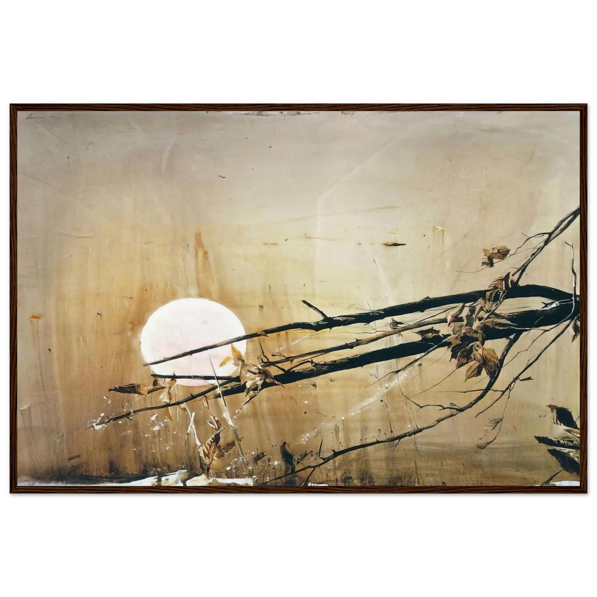 FULL MOON 1980 Framed Poster | Andrew Wyeth Framed Prints Wall Art | Andrew Wyeth Prints