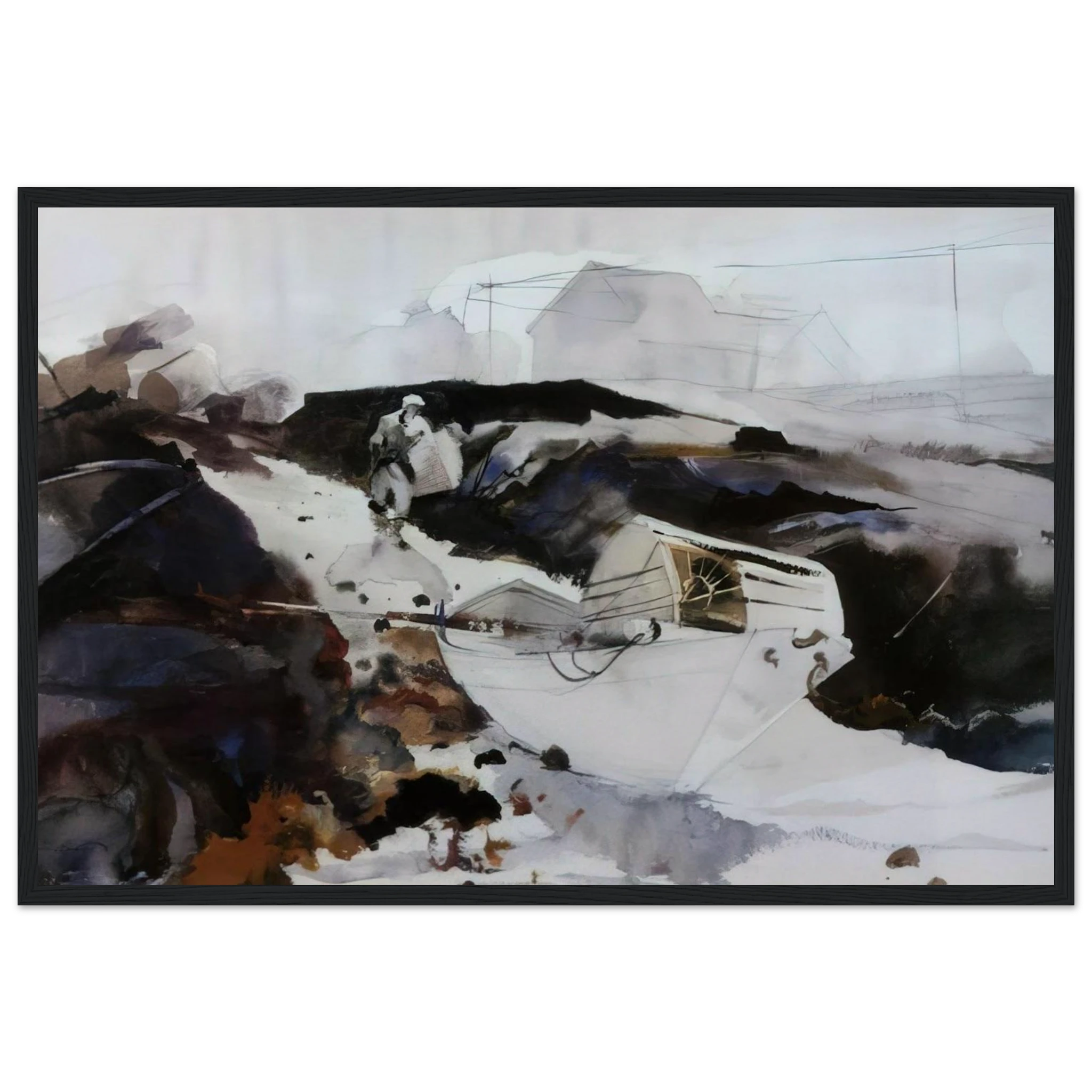 THE WHITE DORY 1941 Framed Poster | Andrew Wyeth Framed Prints Wall Art | Andrew Wyeth Prints