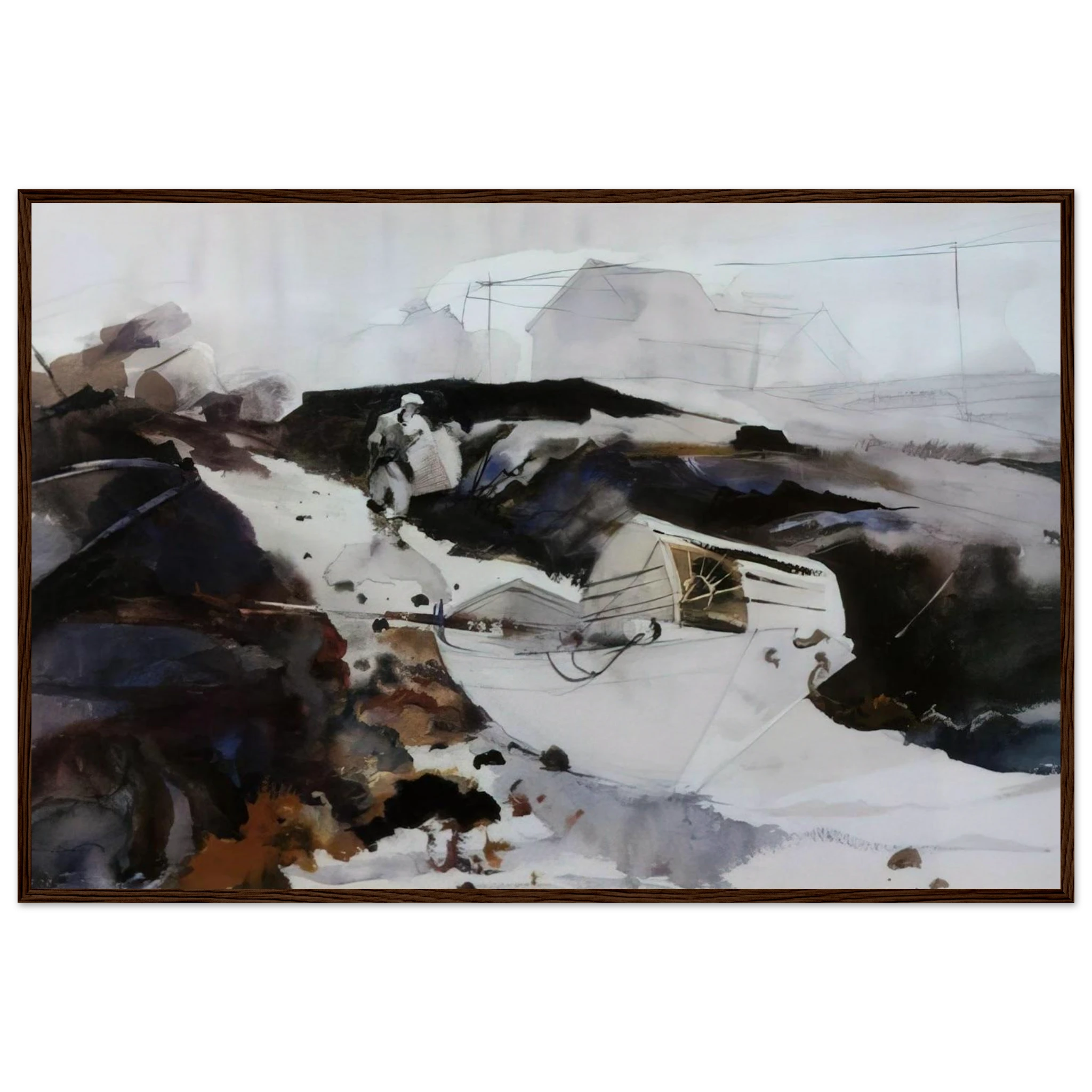 THE WHITE DORY 1941 Framed Poster | Andrew Wyeth Framed Prints Wall Art | Andrew Wyeth Prints