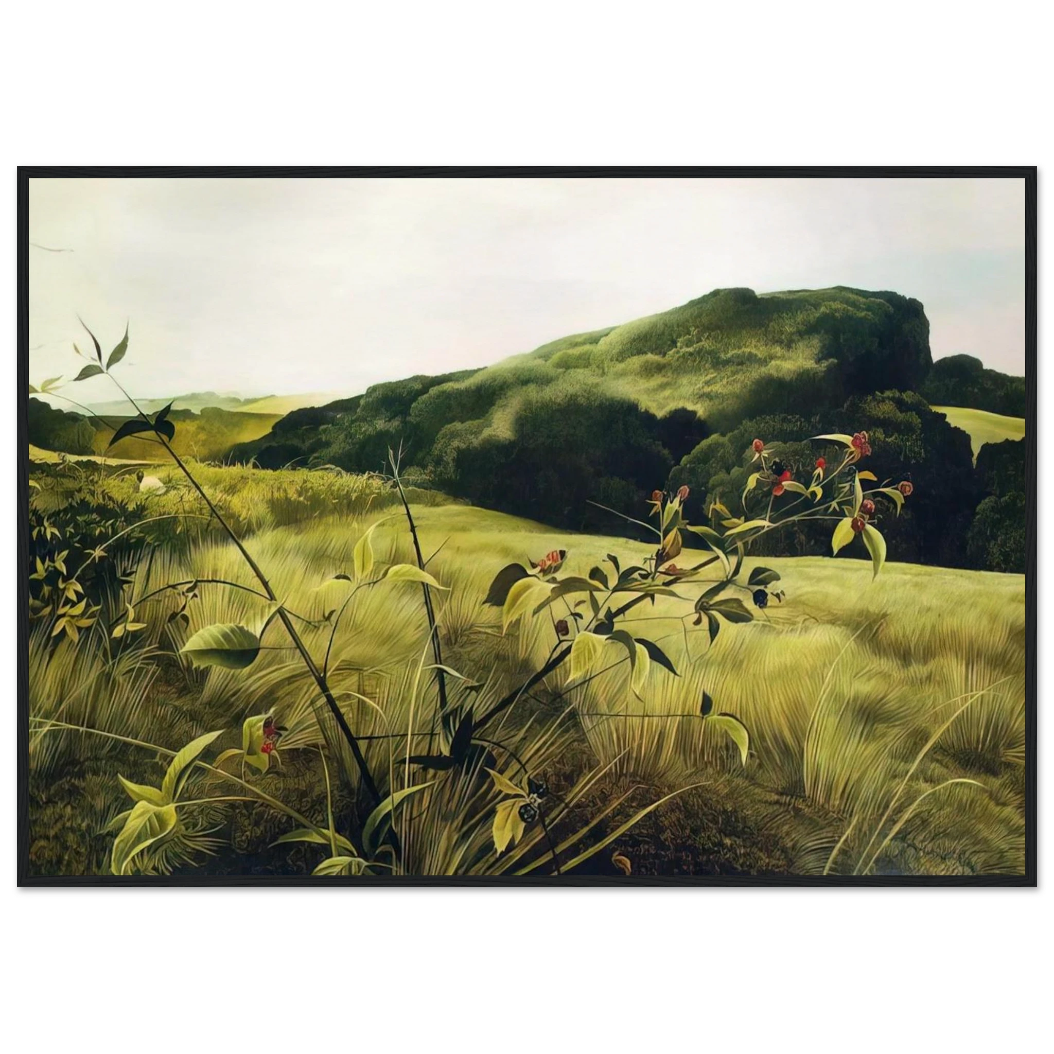 BLACKBERRY PICKER Framed Poster | Andrew Wyeth Framed Prints Wall Art | Andrew Wyeth Prints