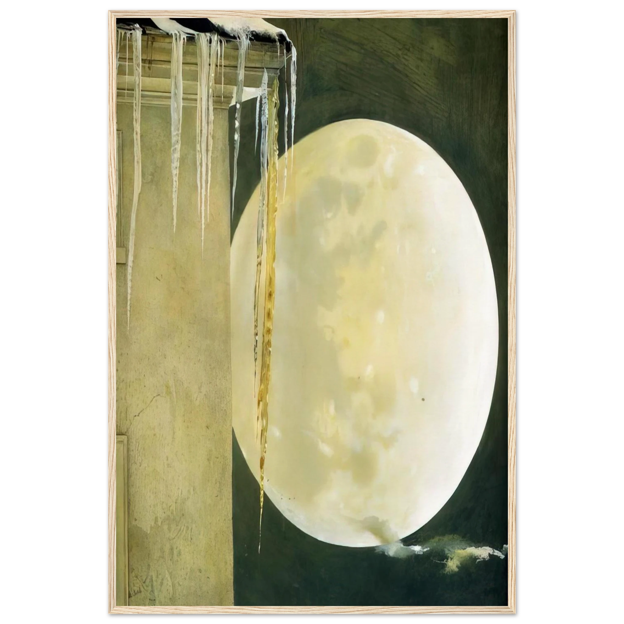 MOON MADNESS Framed Poster | Andrew Wyeth Framed Prints Wall Art | Andrew Wyeth Prints