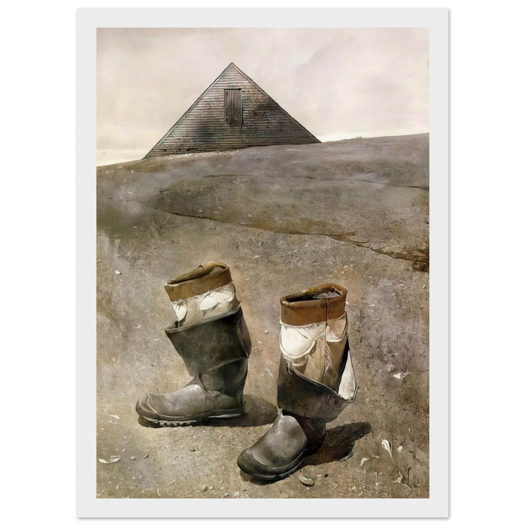 SEA BOOTS Framed Poster | Andrew Wyeth Framed Prints Wall Art | Andrew Wyeth Prints