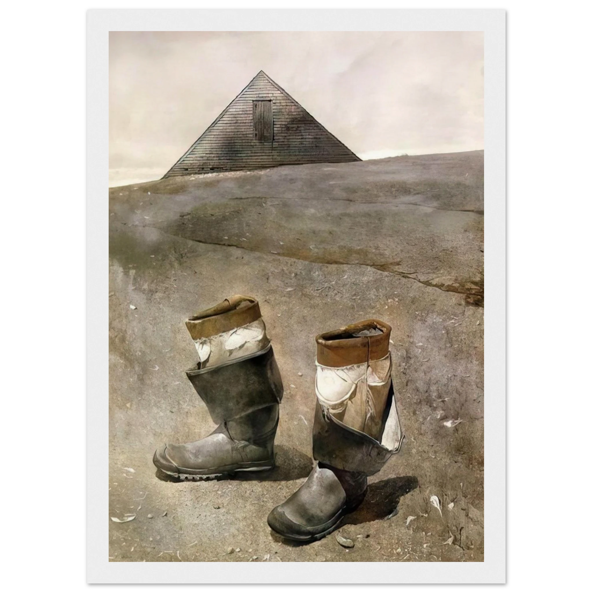 SEA BOOTS Framed Poster | Andrew Wyeth Framed Prints Wall Art | Andrew Wyeth Prints