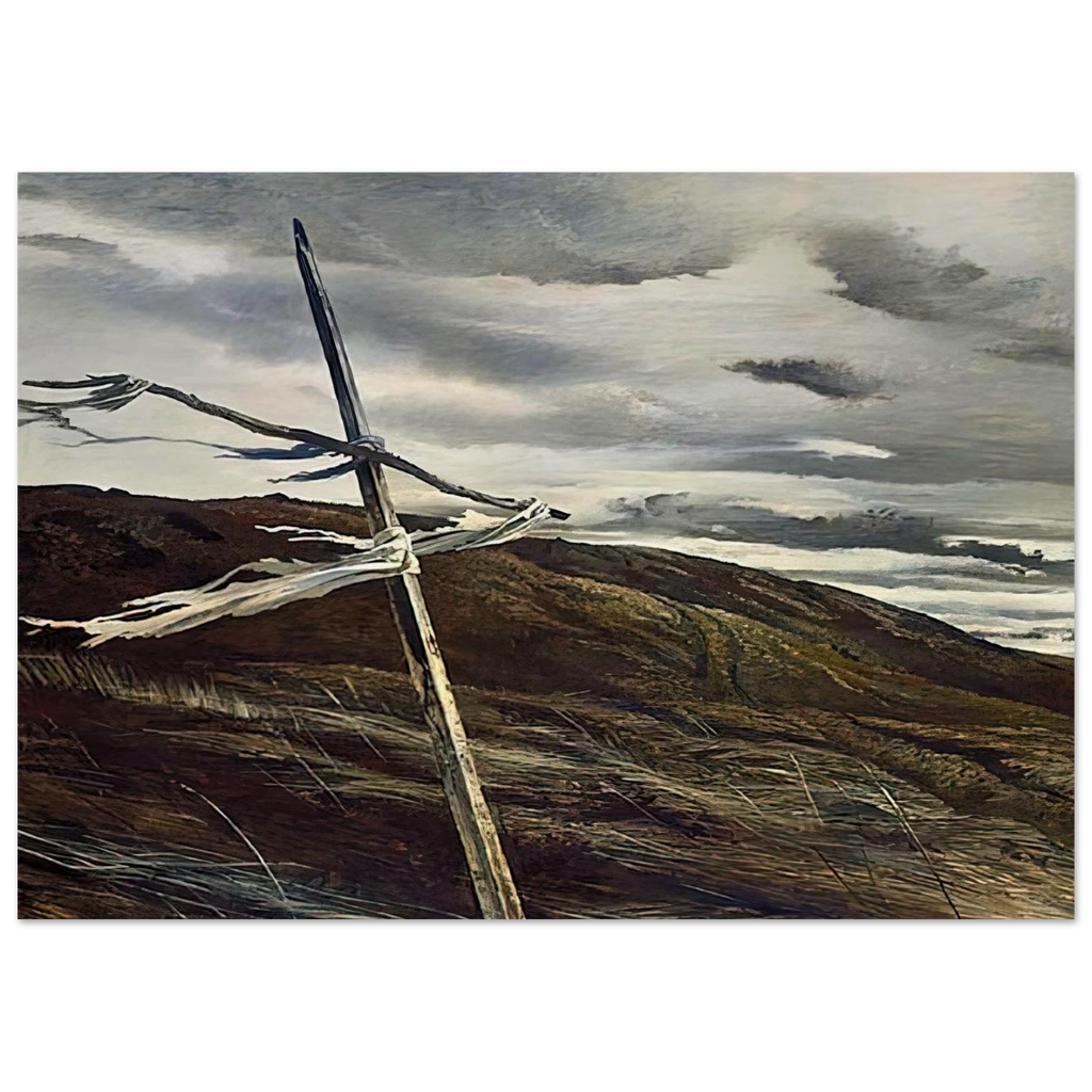 DODGES RIDGE 1947 Poster | Andrew Wyeth Poster | Andrew Wyeth Prints