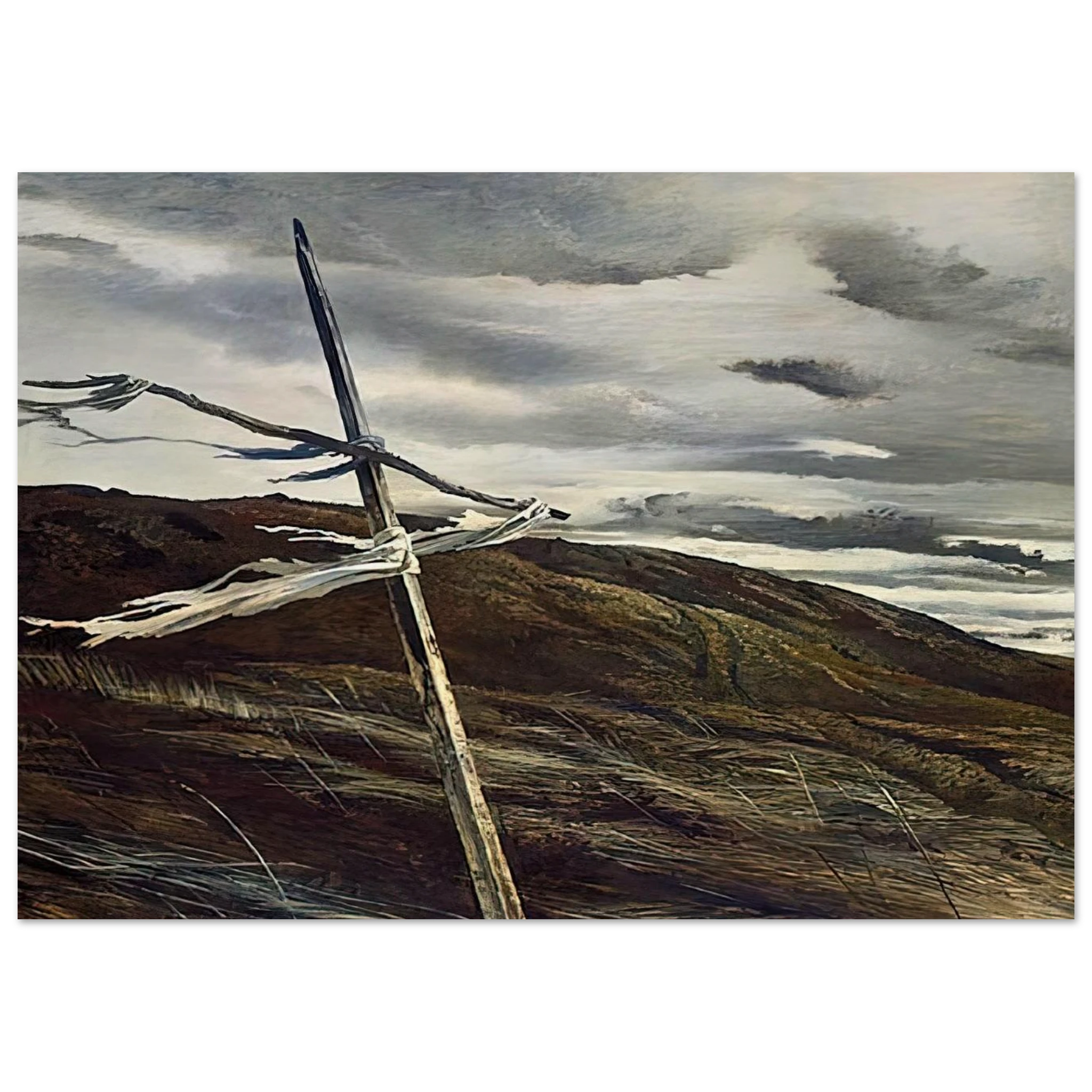 DODGES RIDGE 1947 Poster | Andrew Wyeth Poster | Andrew Wyeth Prints