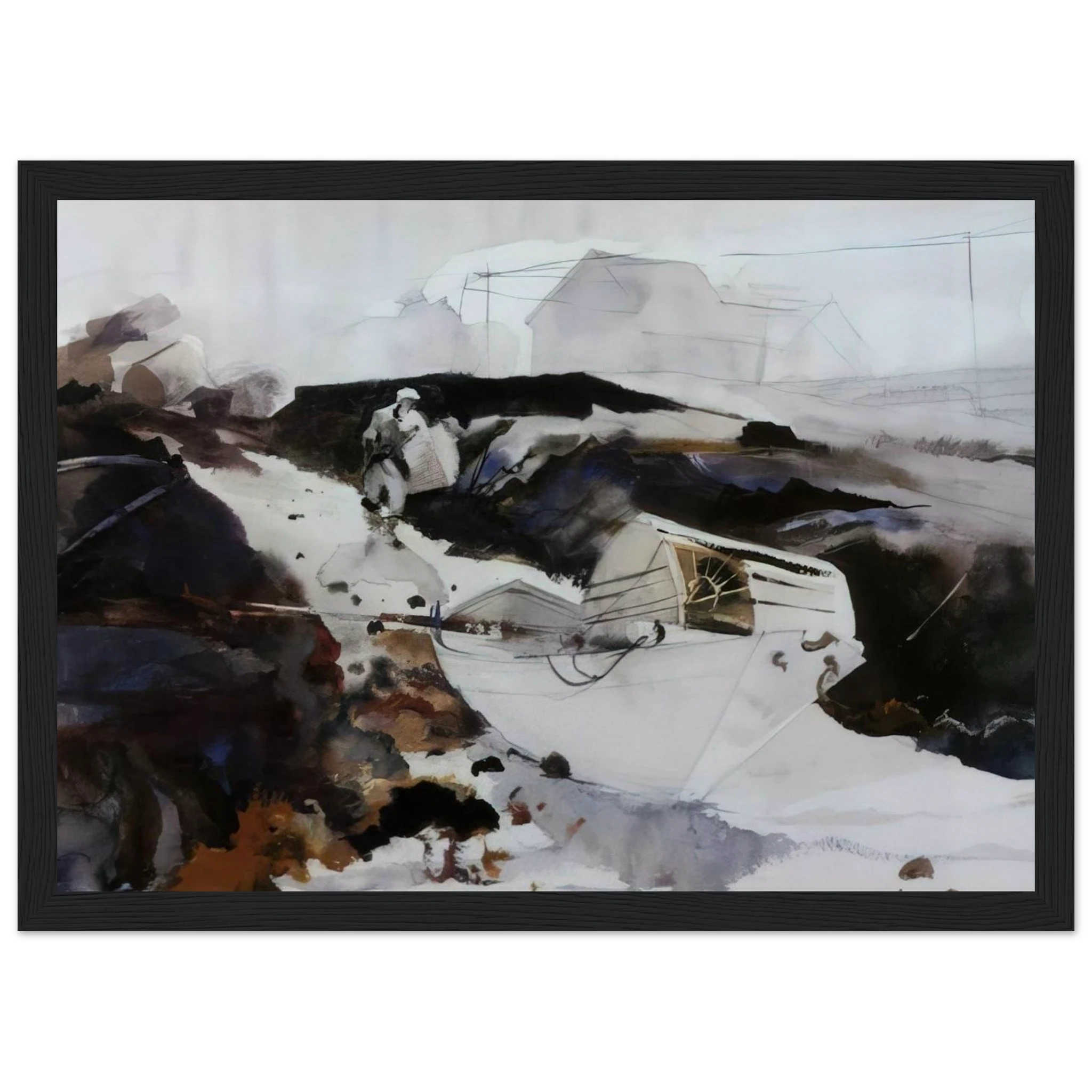 THE WHITE DORY 1941 Framed Poster | Andrew Wyeth Framed Prints Wall Art | Andrew Wyeth Prints