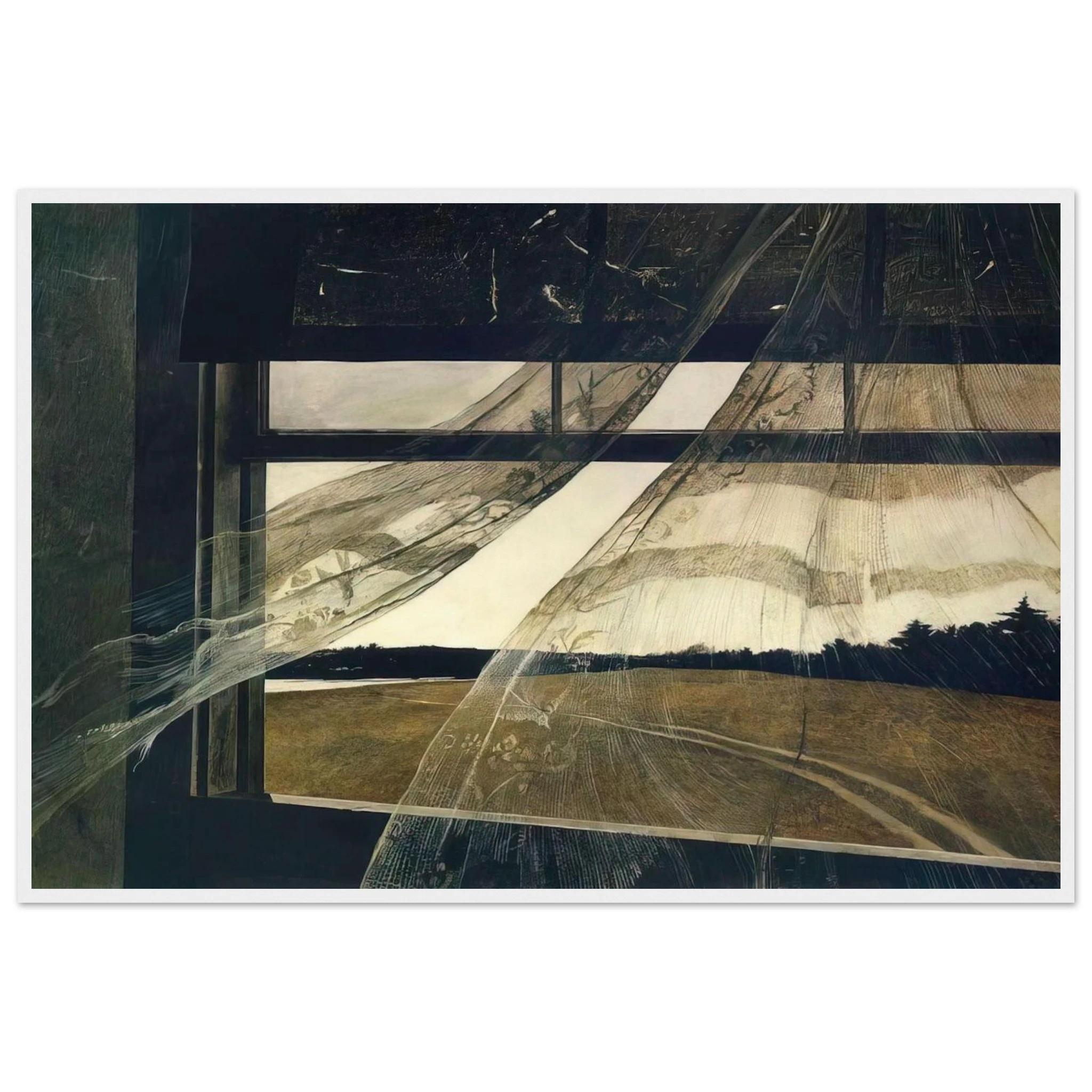 WIND FROM THE SEA 1947 Framed Poster | Andrew Wyeth Framed Prints Wall Art | Andrew Wyeth Prints