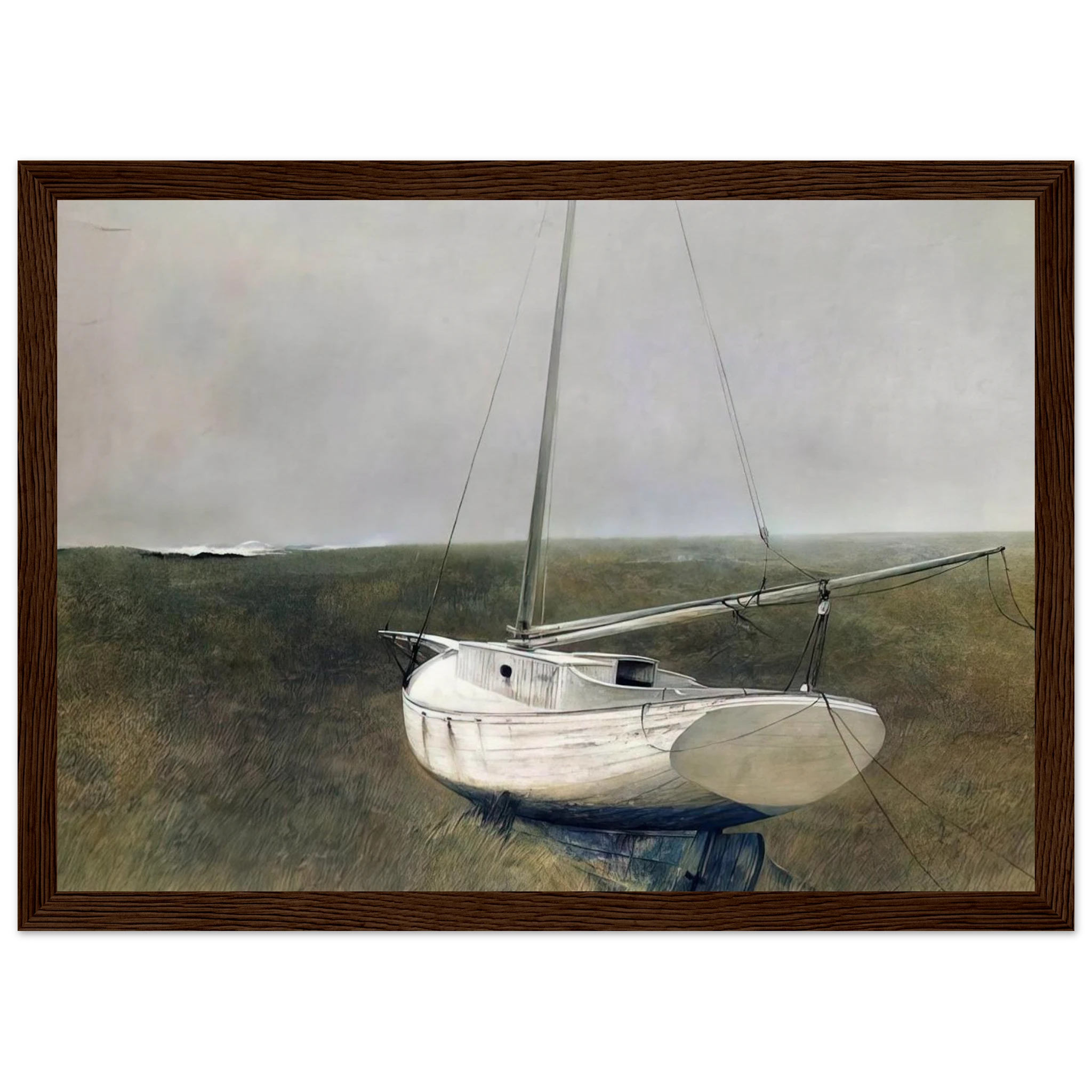 BELOW DOVER 1950 Framed Poster | Andrew Wyeth Framed Prints Wall Art | Andrew Wyeth Prints