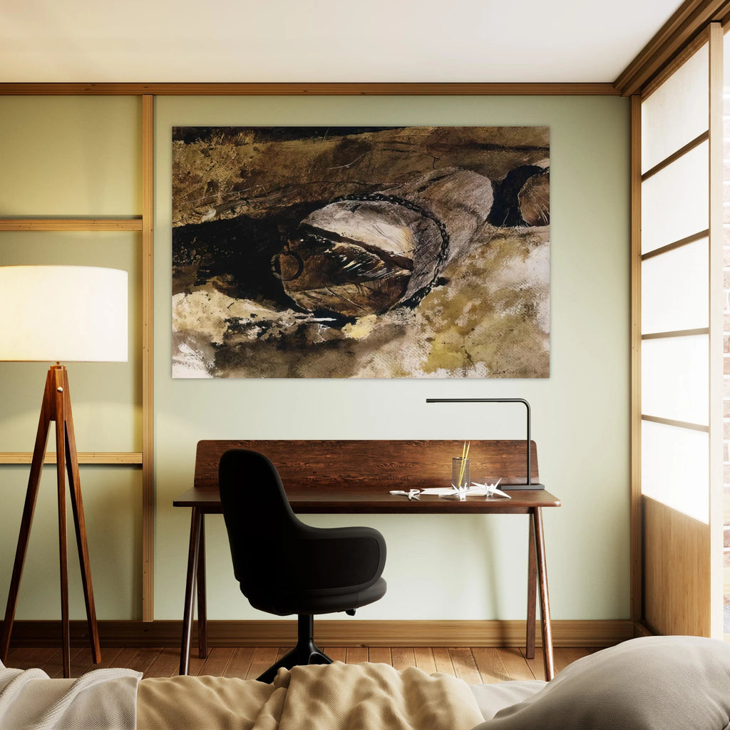 LOG CHAIN Poster | Andrew Wyeth Poster | Andrew Wyeth Prints
