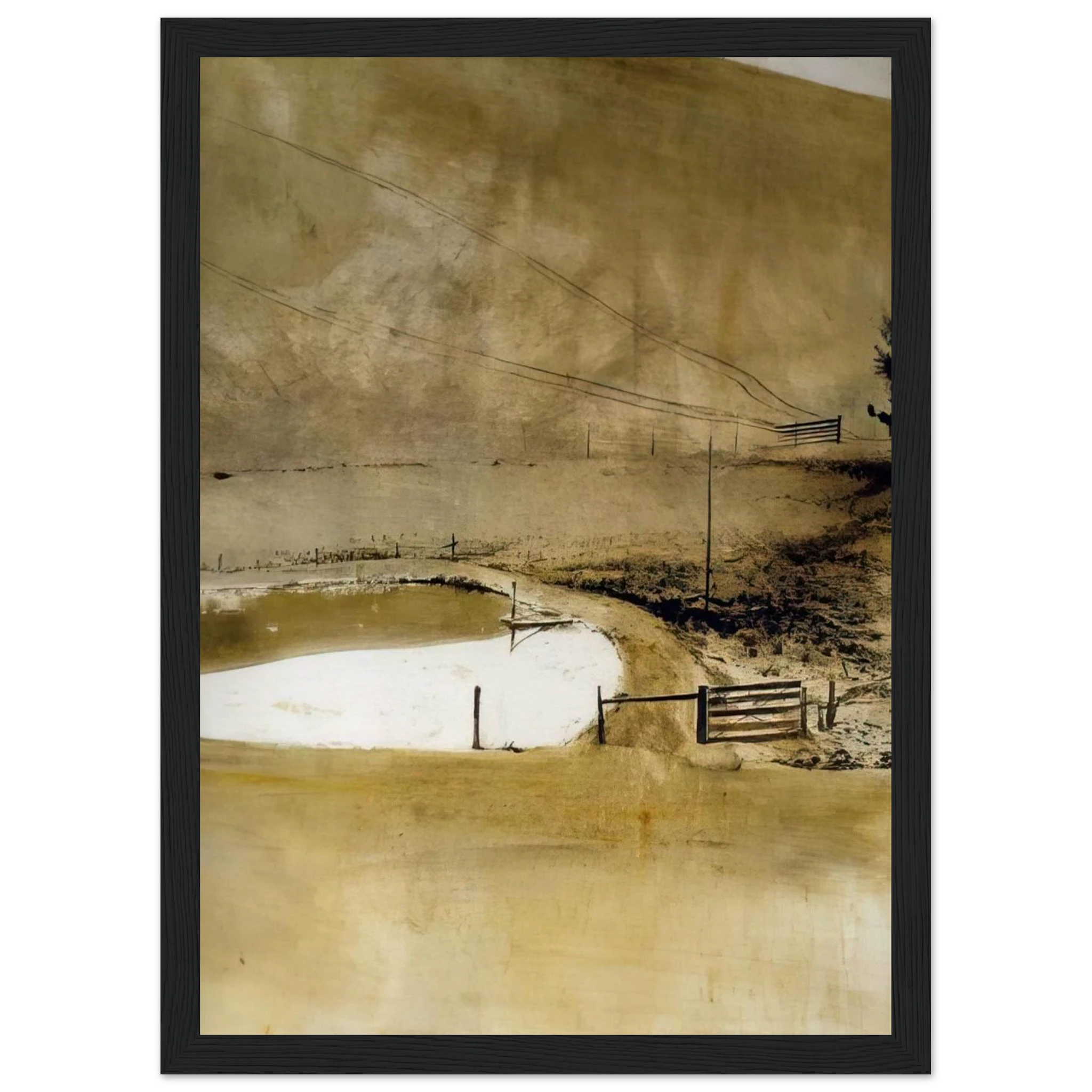 NOT DETECTED 34 Framed Poster | Andrew Wyeth Framed Prints Wall Art | Andrew Wyeth Prints
