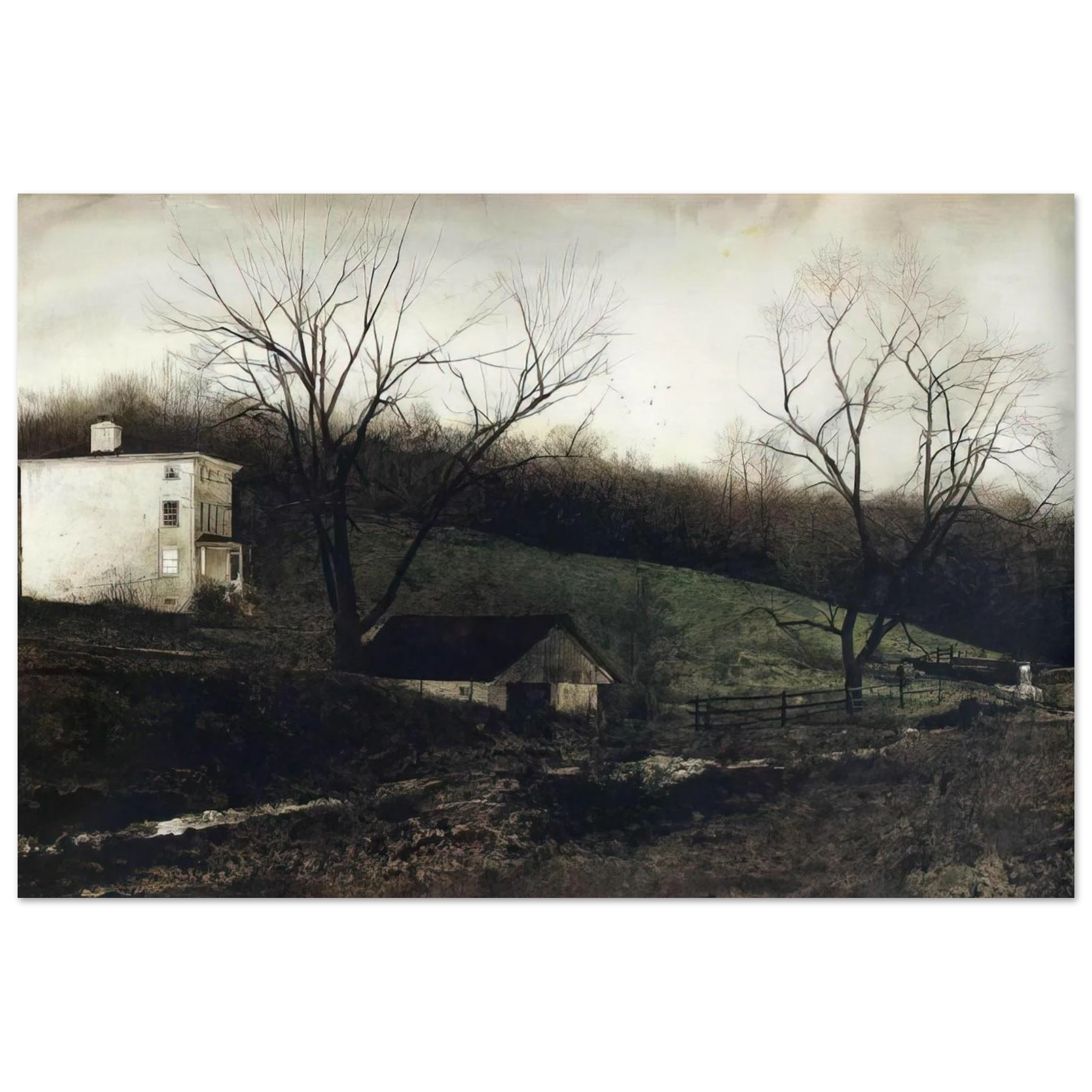 EVENING AT KUERNERS Poster | Andrew Wyeth Poster | Andrew Wyeth Prints