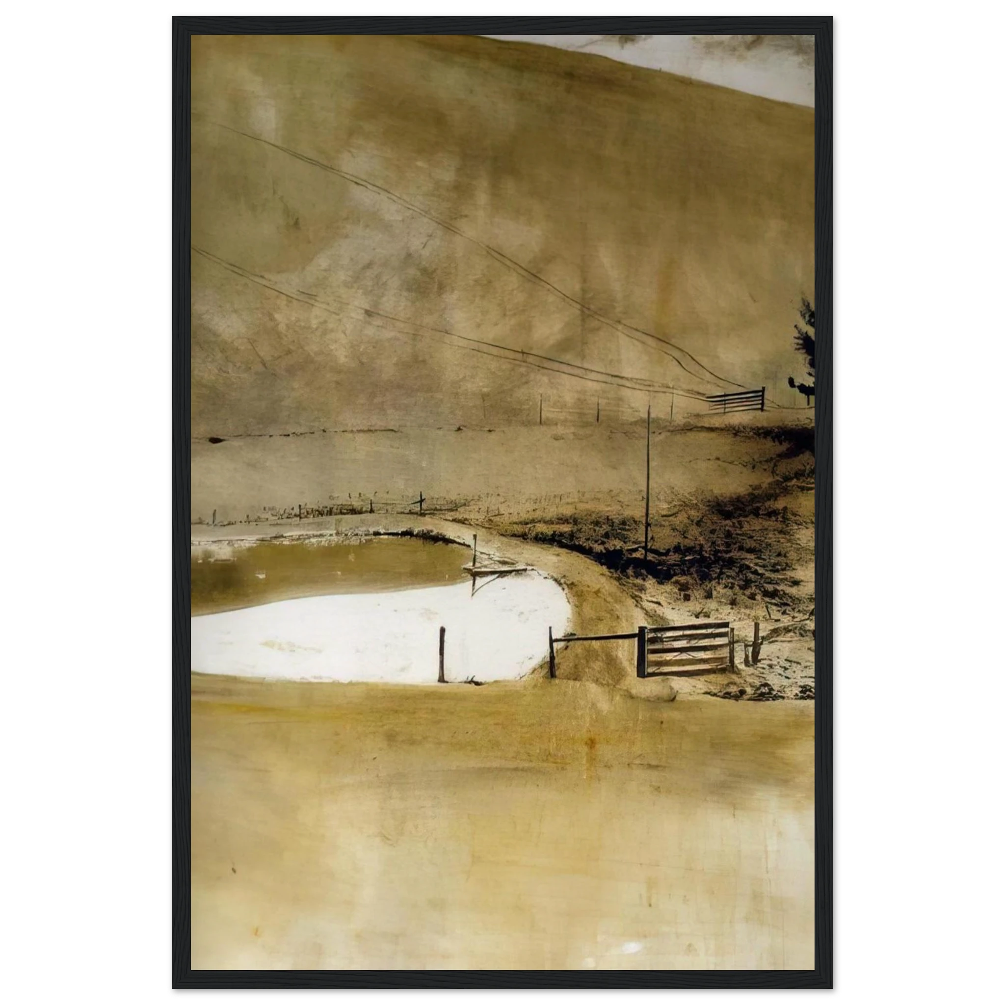 NOT DETECTED 34 Framed Poster | Andrew Wyeth Framed Prints Wall Art | Andrew Wyeth Prints