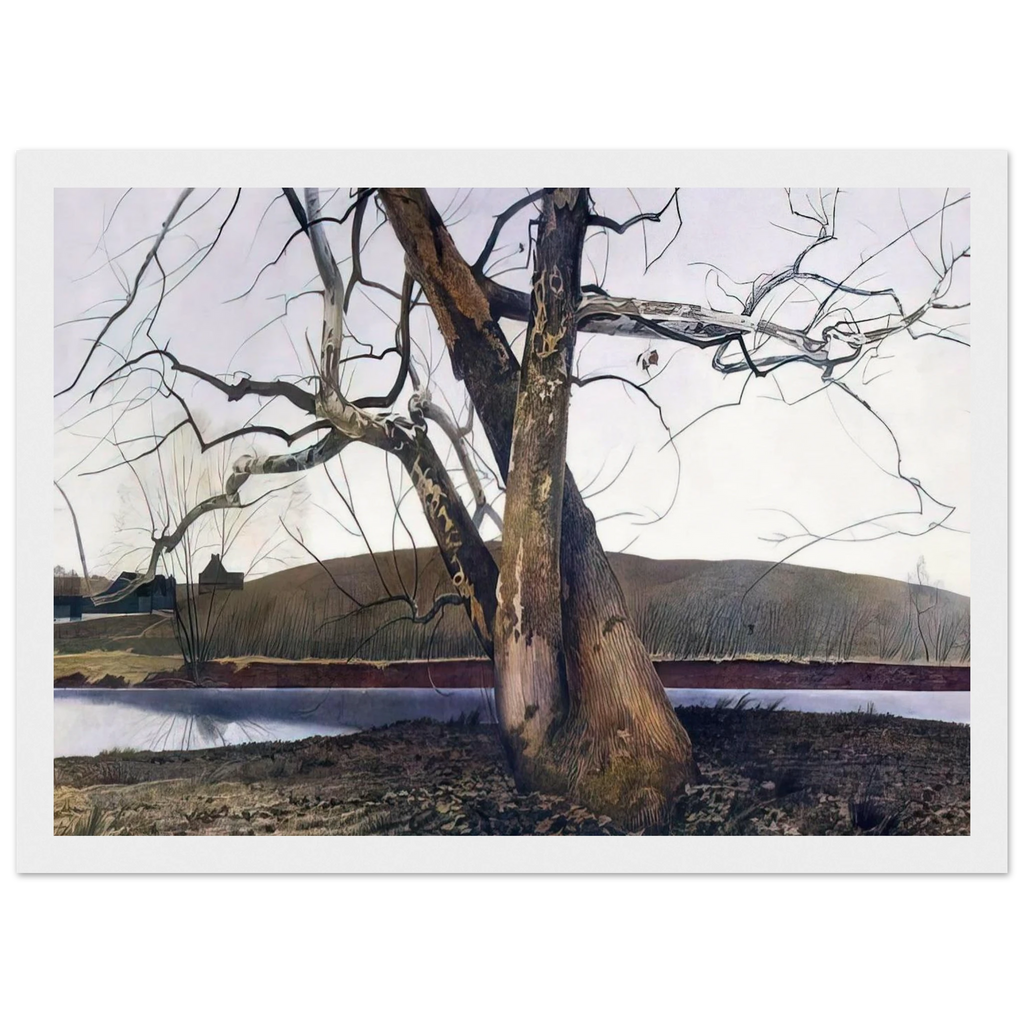 DIL HUEY FARM Framed Poster | Andrew Wyeth Framed Prints Wall Art | Andrew Wyeth Prints