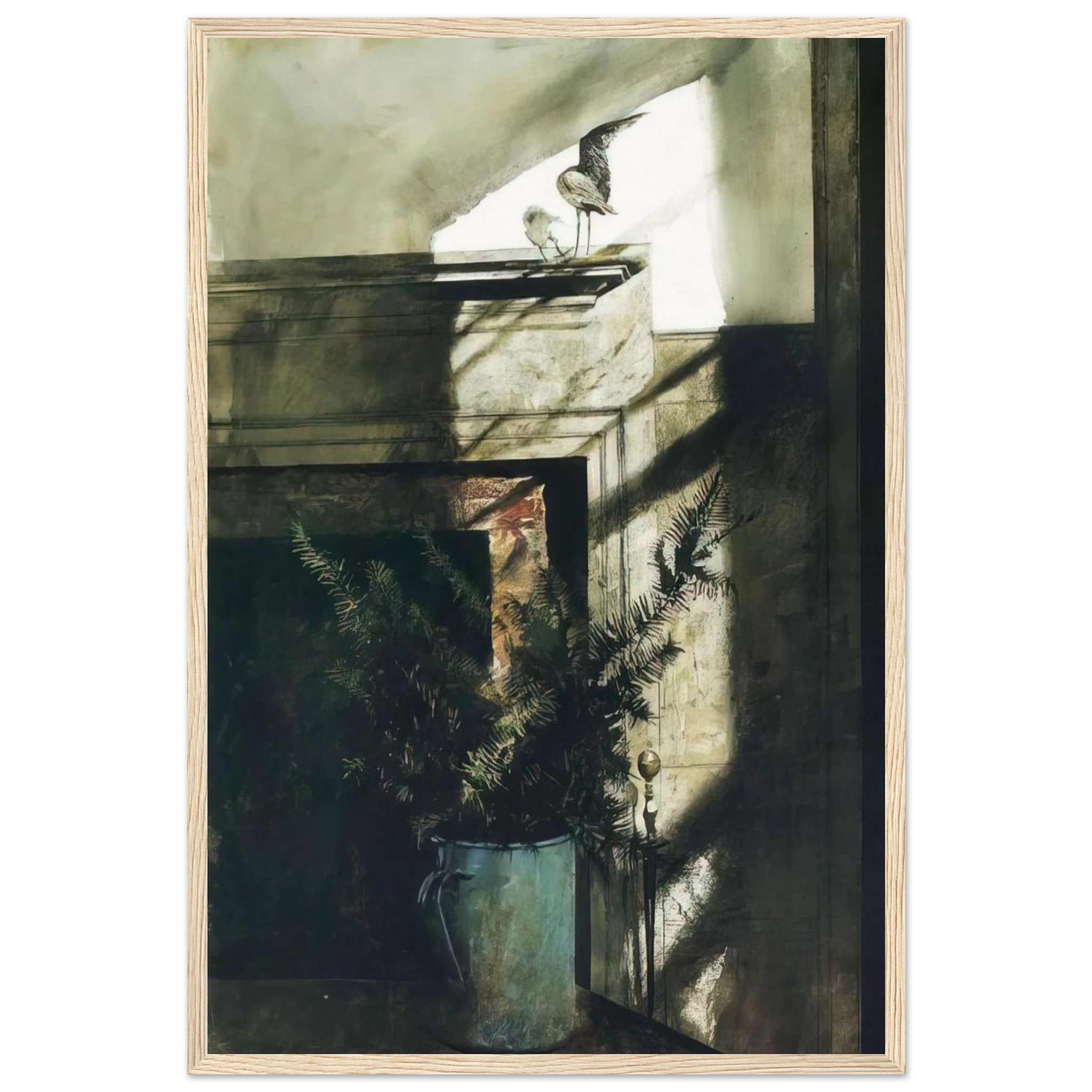 BIRD IN THE HOUSE Framed Poster | Andrew Wyeth Framed Prints Wall Art | Andrew Wyeth Prints